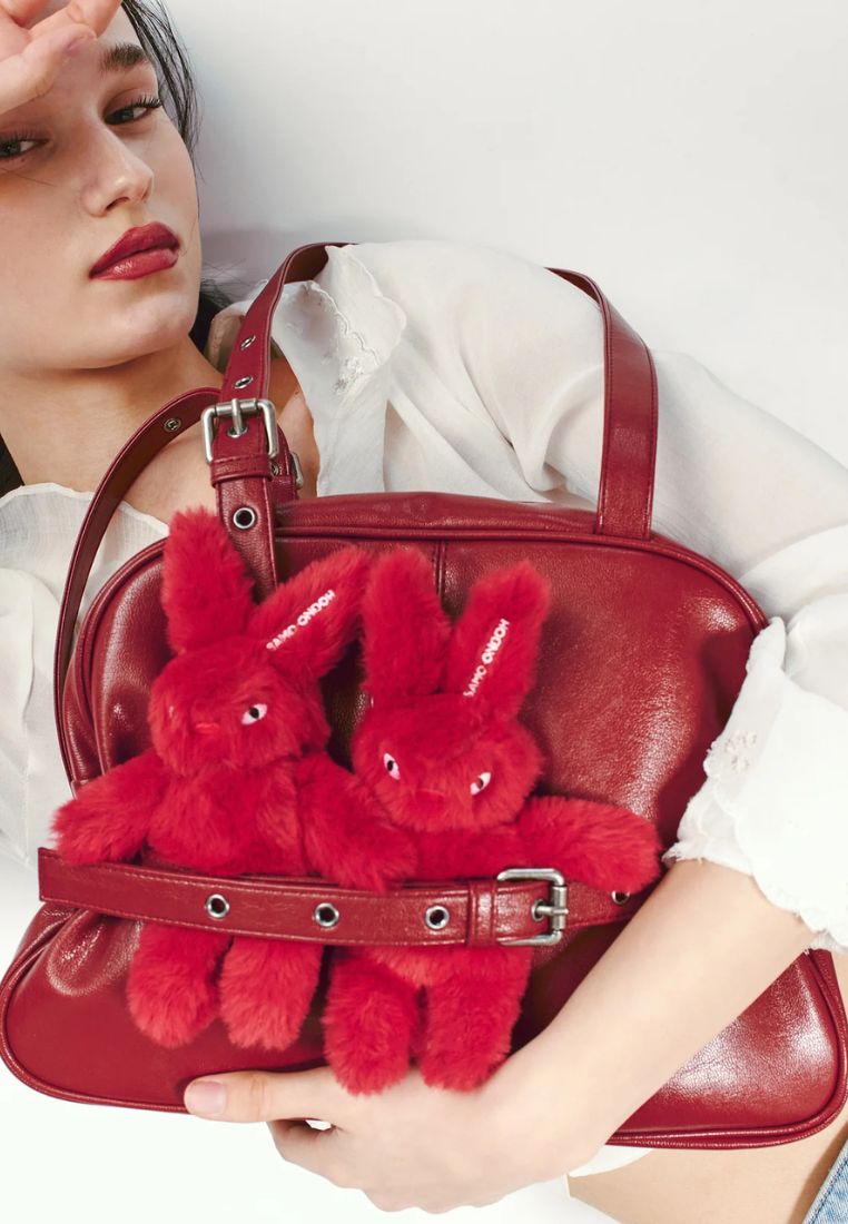 Dome Belt Bag Goat Red