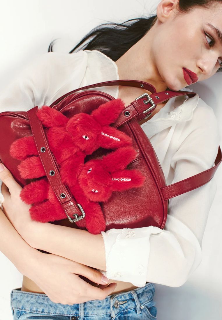 Dome Belt Bag Goat Red