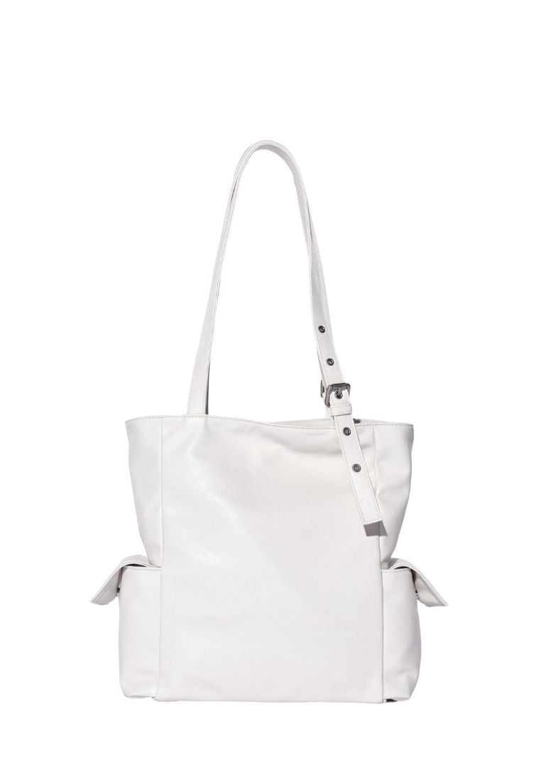 Pocket Shopper Bag M Goat Cream