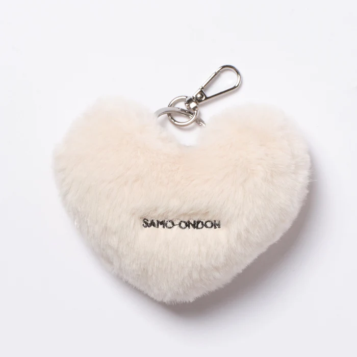 Loveyom Keychain Eco Fur Ivory