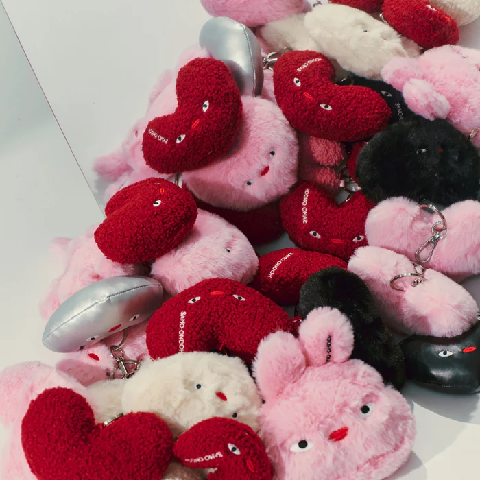Loveyom Keychain Eco Fur Black