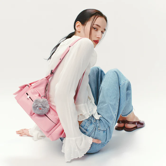 Pocket Mug Bag M Goat Pink