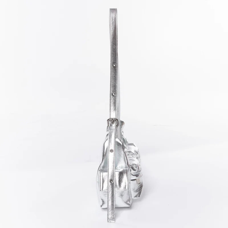PREORDER Pocket Mug Bag M Nappa Silver