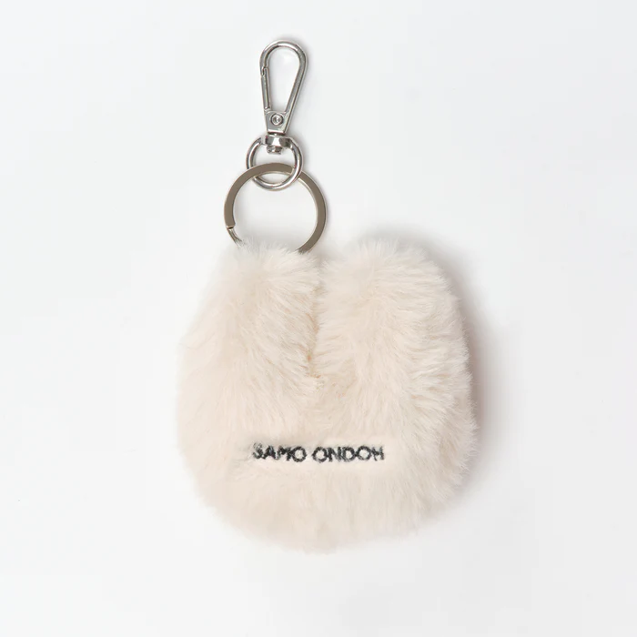 Tokiyom Keychain Eco Fur Ivory