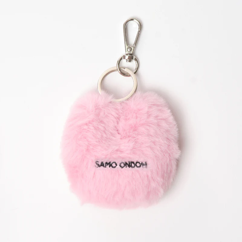 Tokiyom Keychain Eco Fur Pink