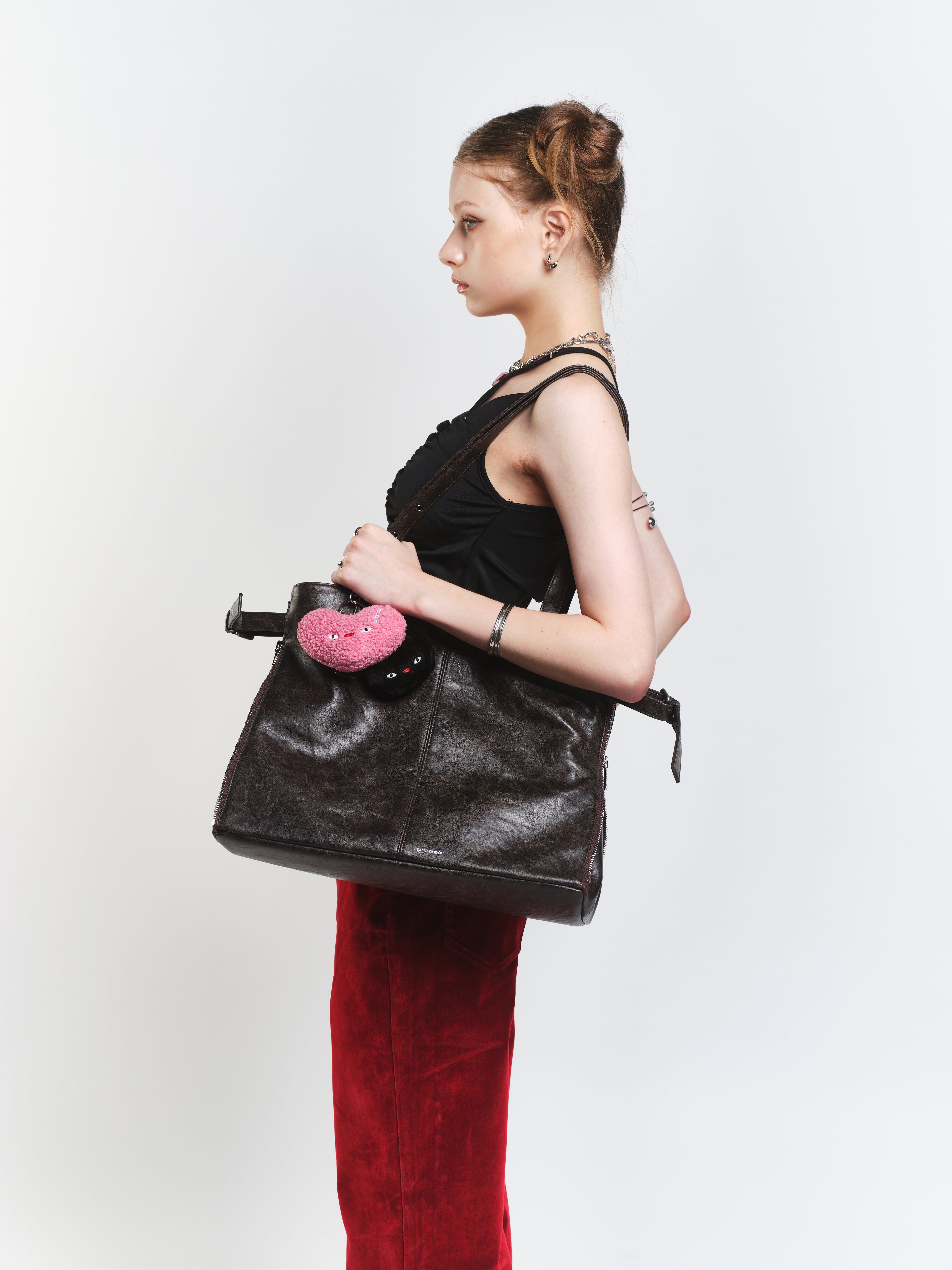 PREORDER Zipper Shopper Bag L Baked Moca