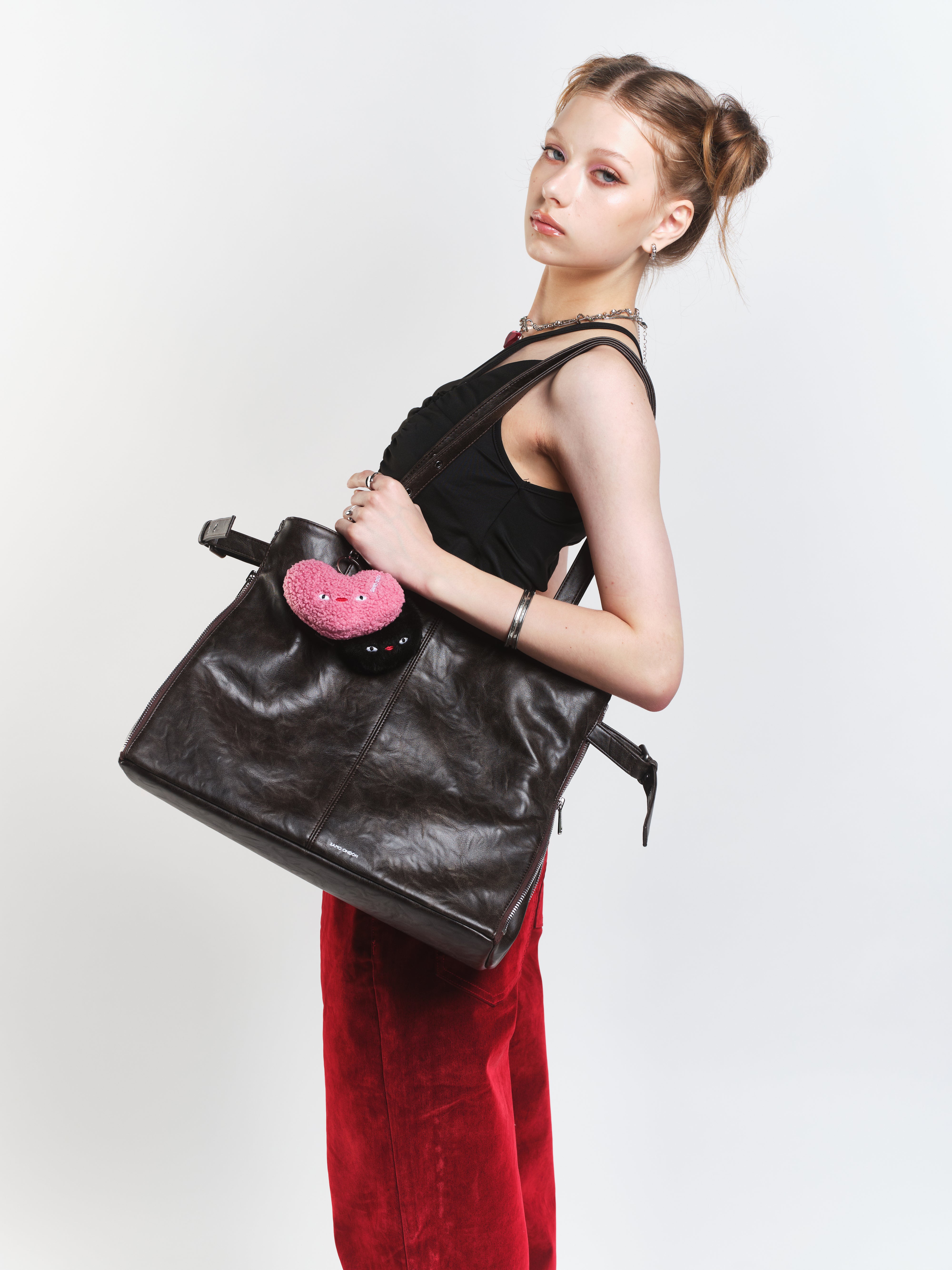 PREORDER Zipper Shopper Bag L Baked Moca