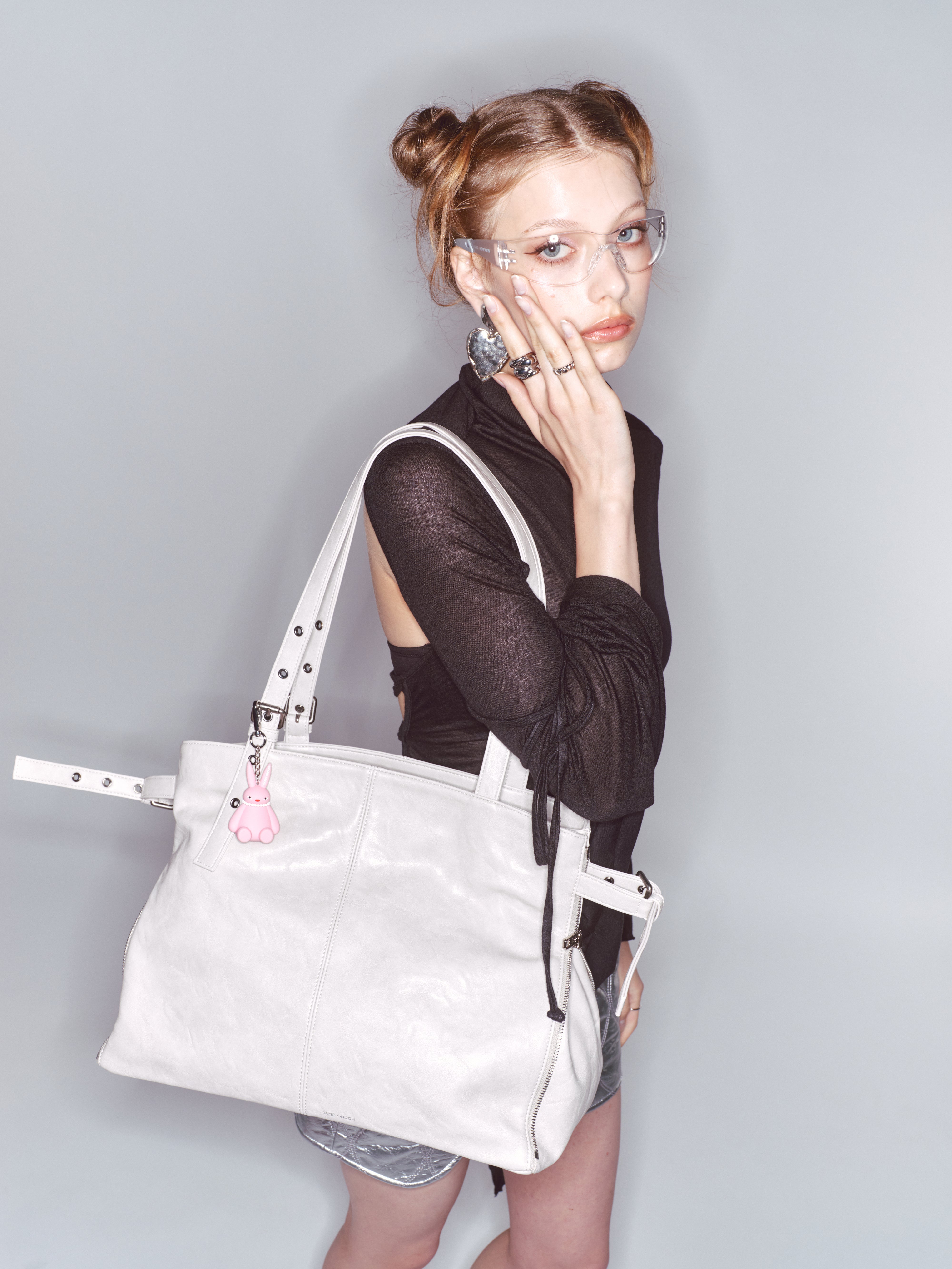 PREORDER Zipper Shopper Bag L Baked Powder