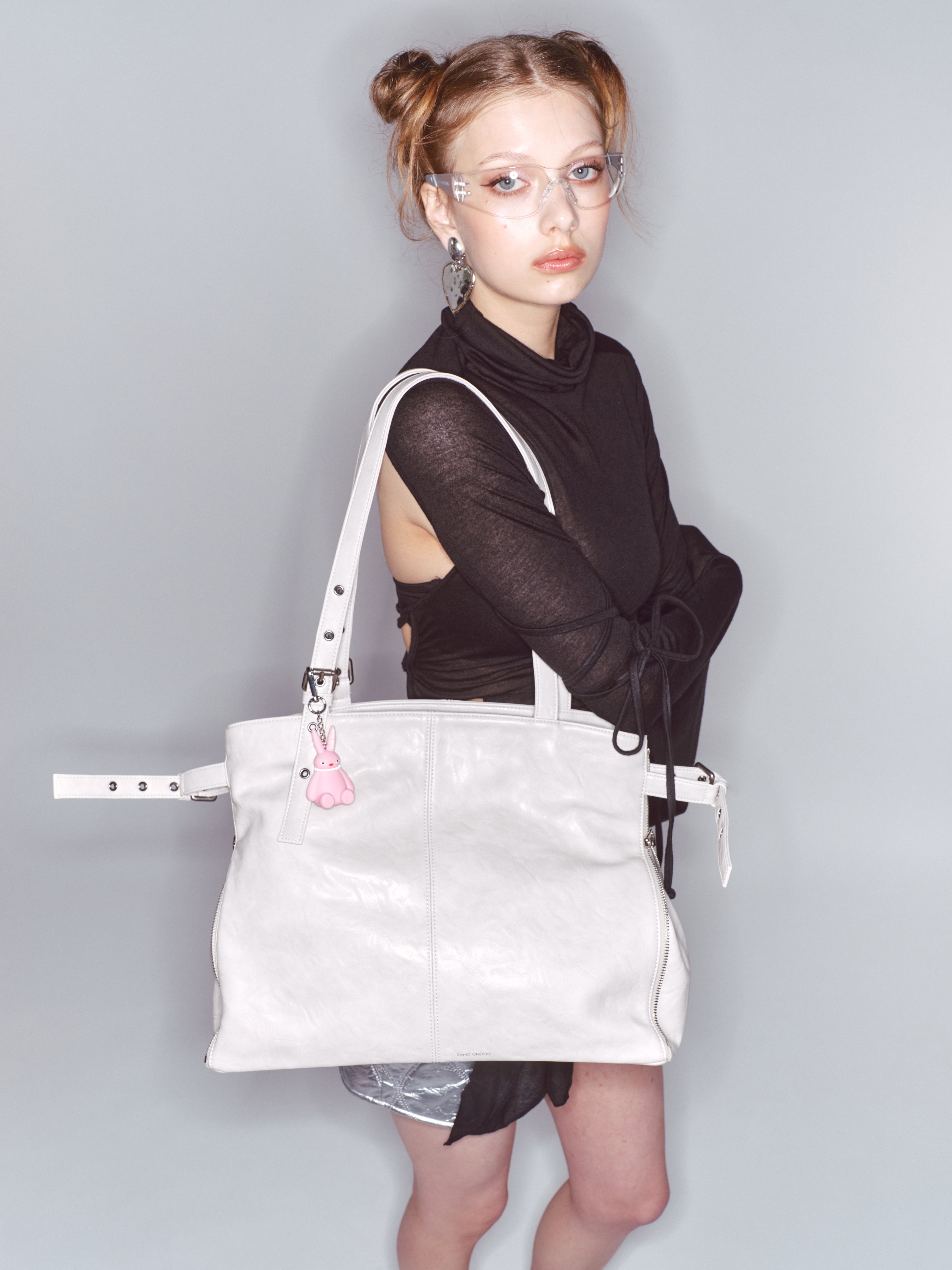 PREORDER Zipper Shopper Bag L Baked Powder