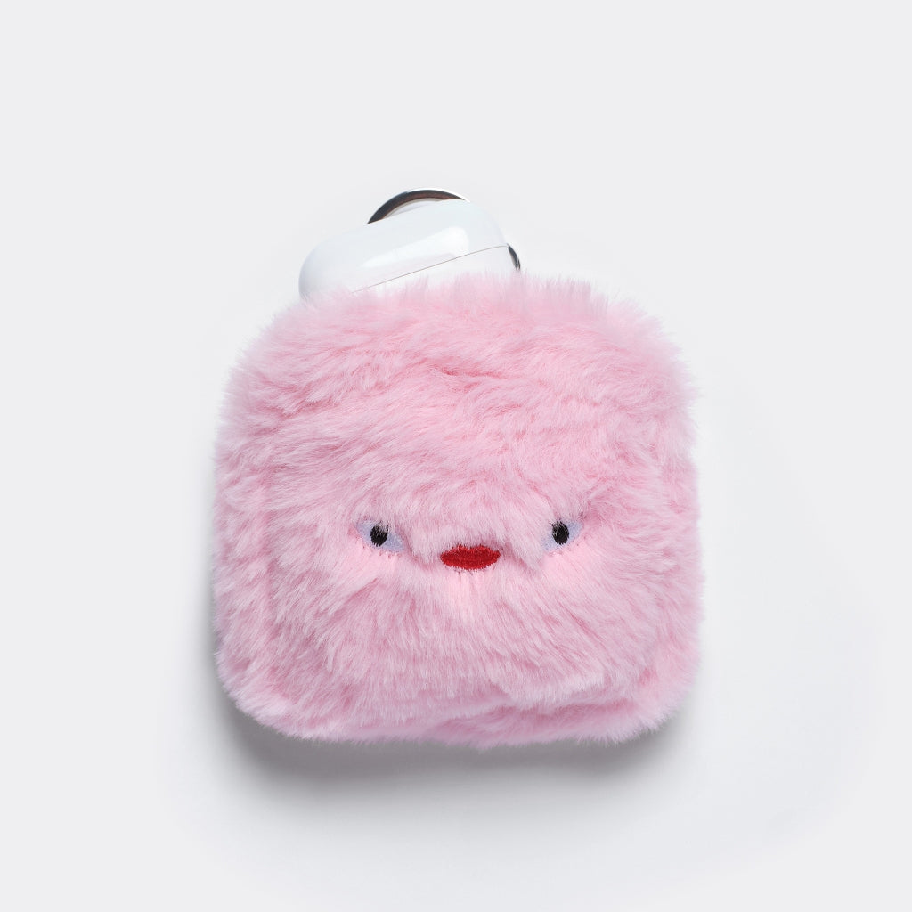 Nemoyom Airpods Case Eco Fur Pink