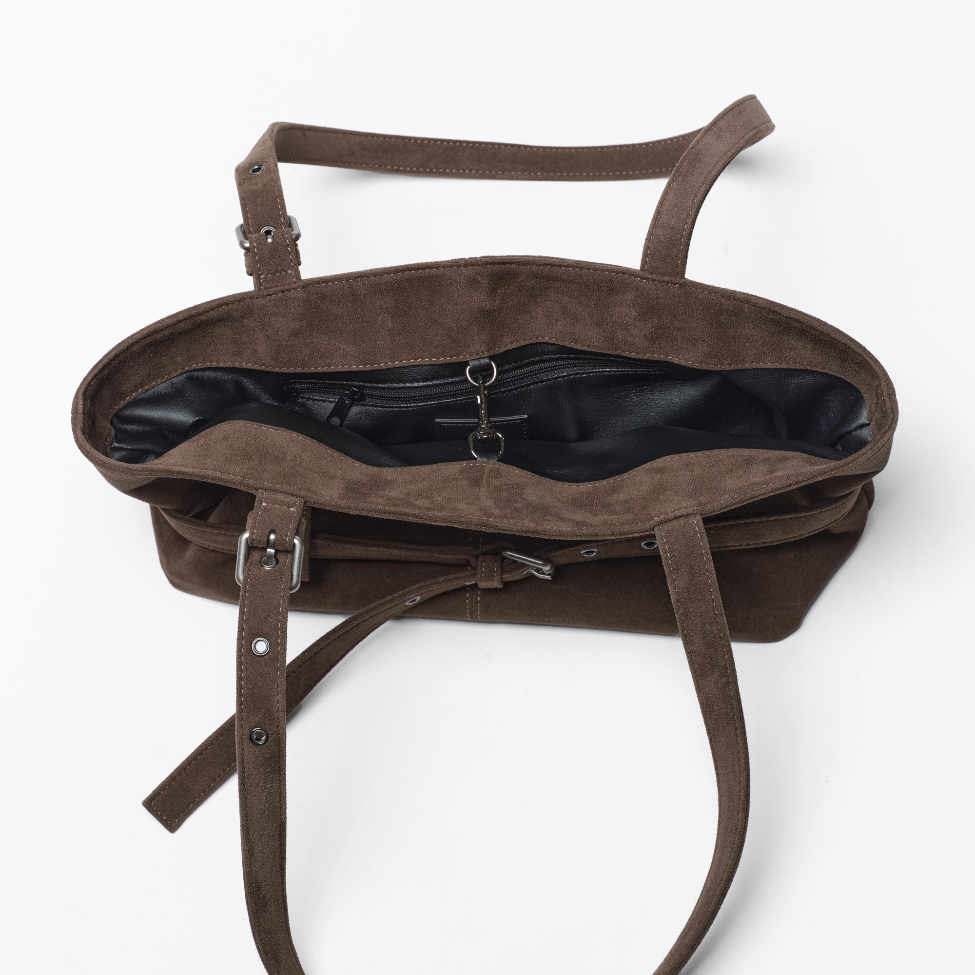PREORDER Le Belt Bag M Suede Khaki Gray
