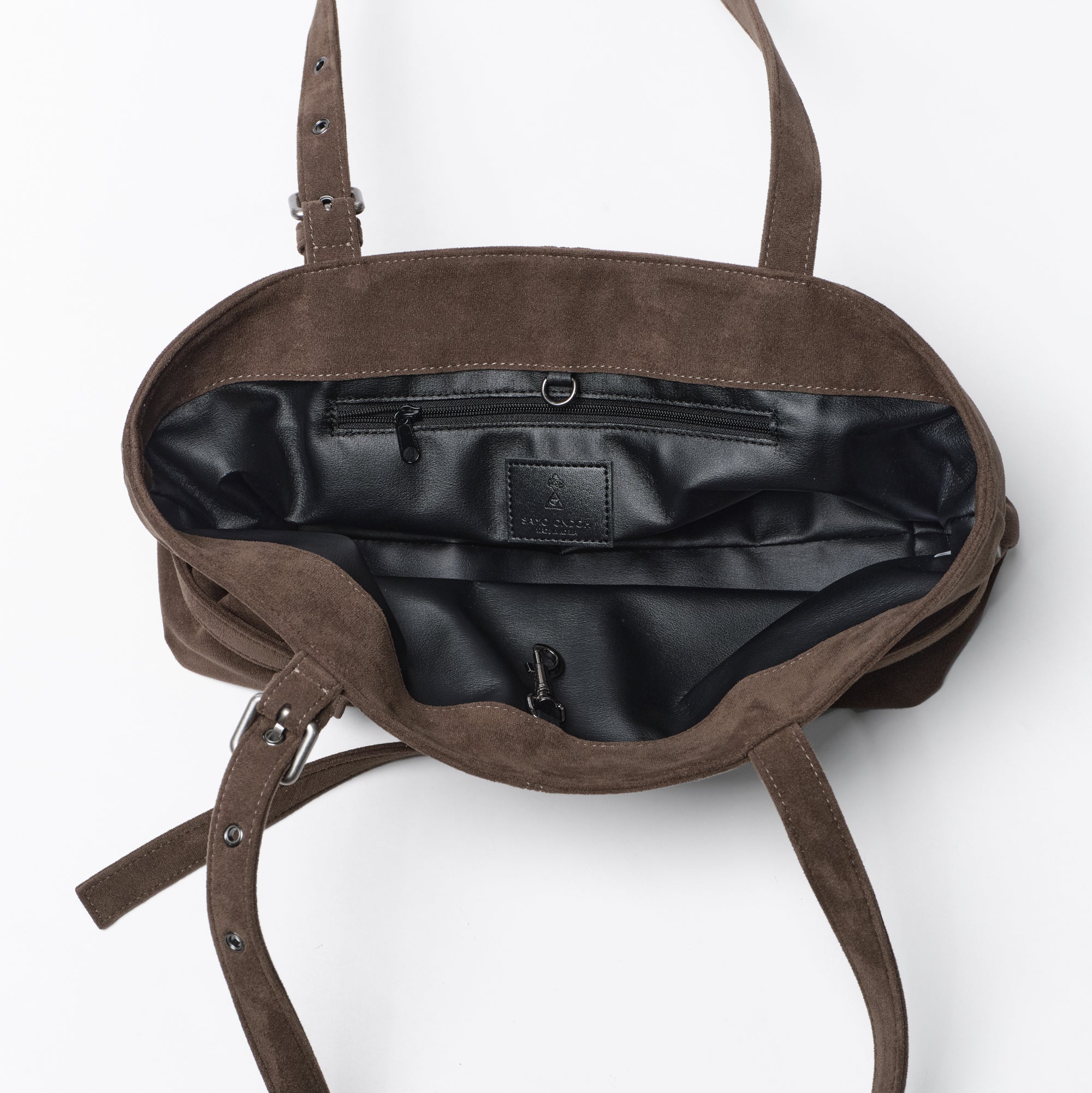 PREORDER Le Belt Bag M Suede Khaki Gray
