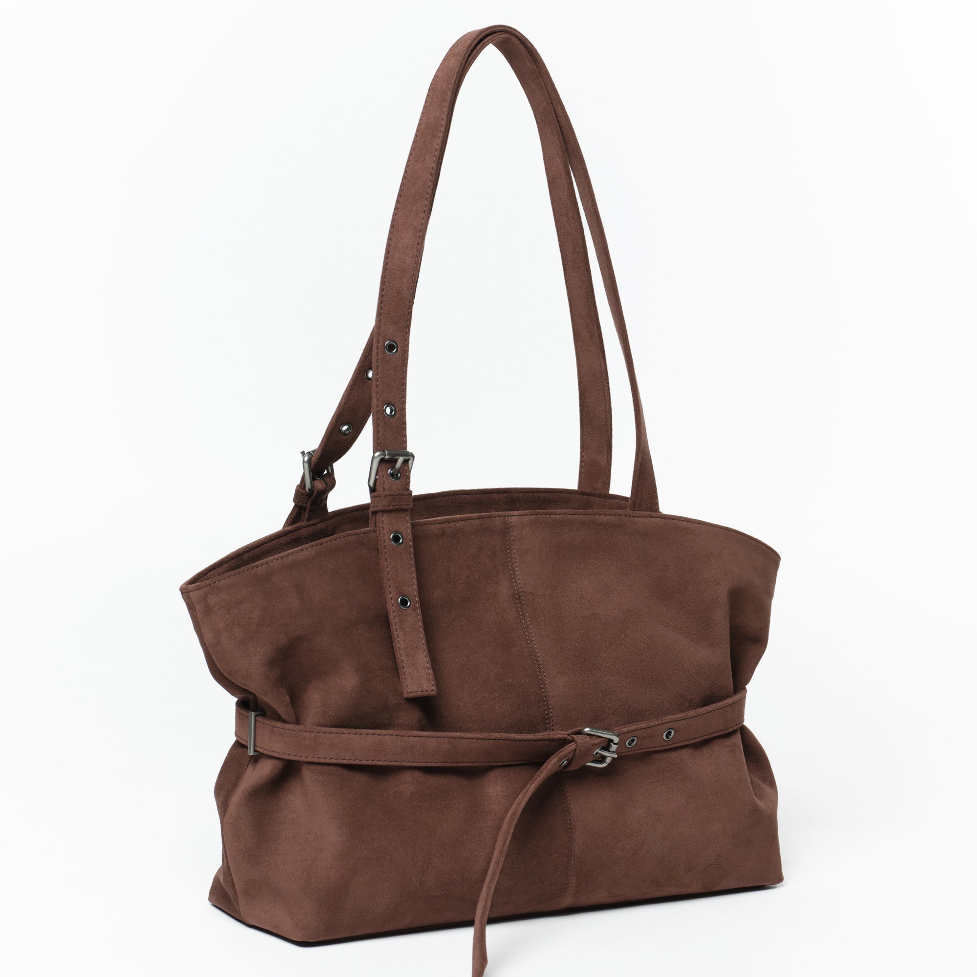 PREORDER Le Belt Bag L Suede Brown