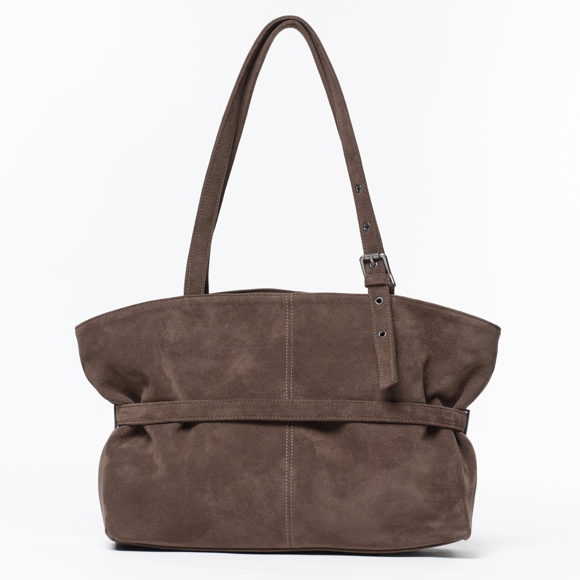 PREORDER Le Belt Bag L Suede Khaki Gray