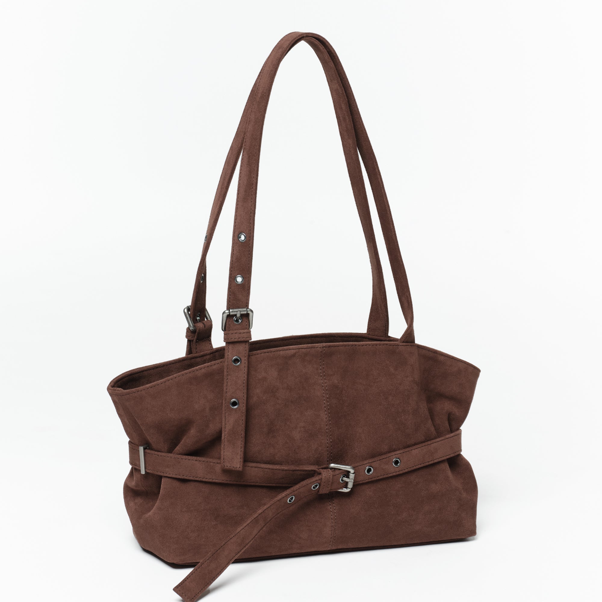 PREORDER Le Belt Bag M Suede Brown