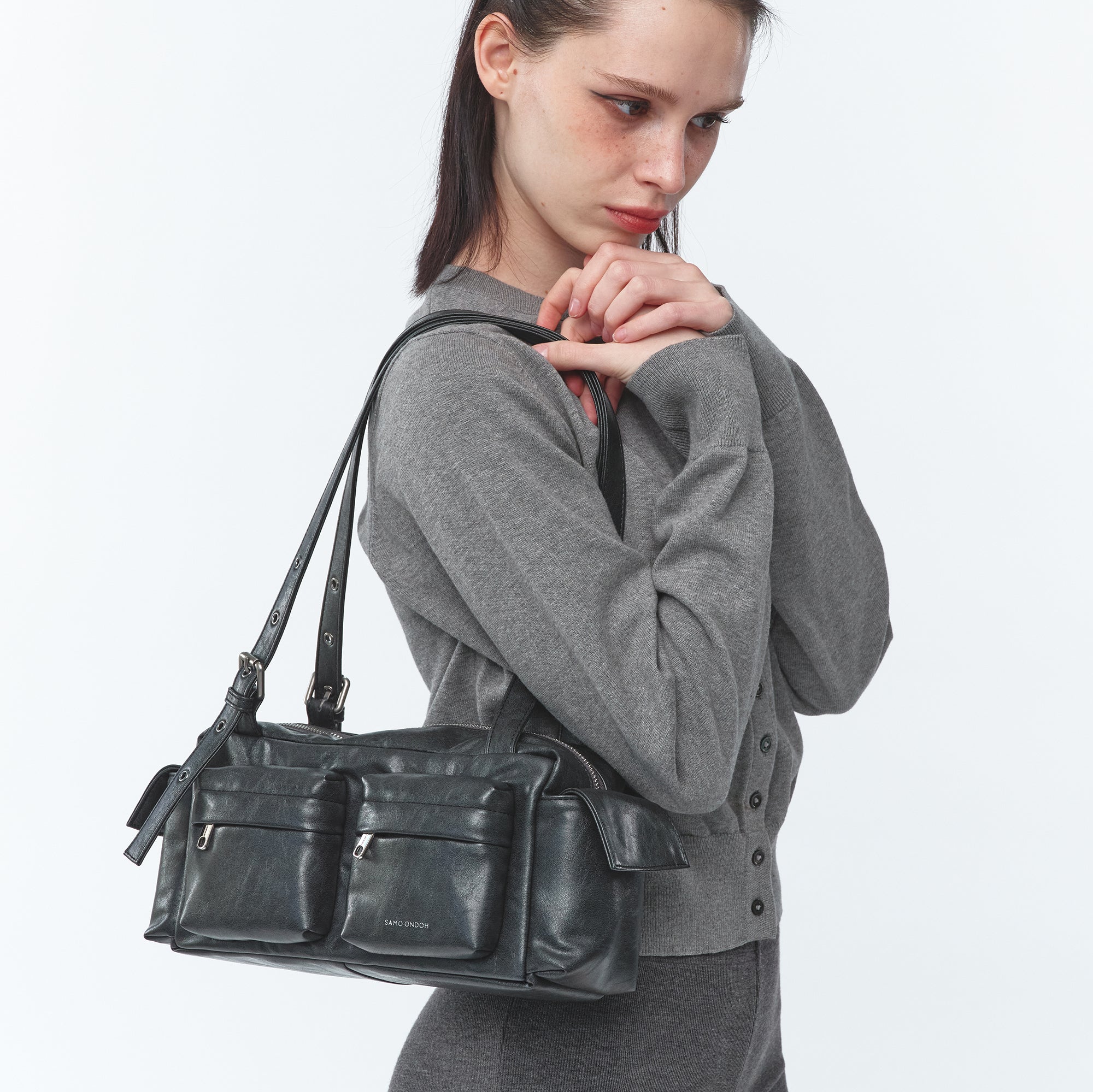 Pocket Utility Bag M Veg Charcoal