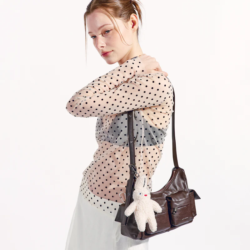 Pocket Mug Bag M Nappa Chocolate