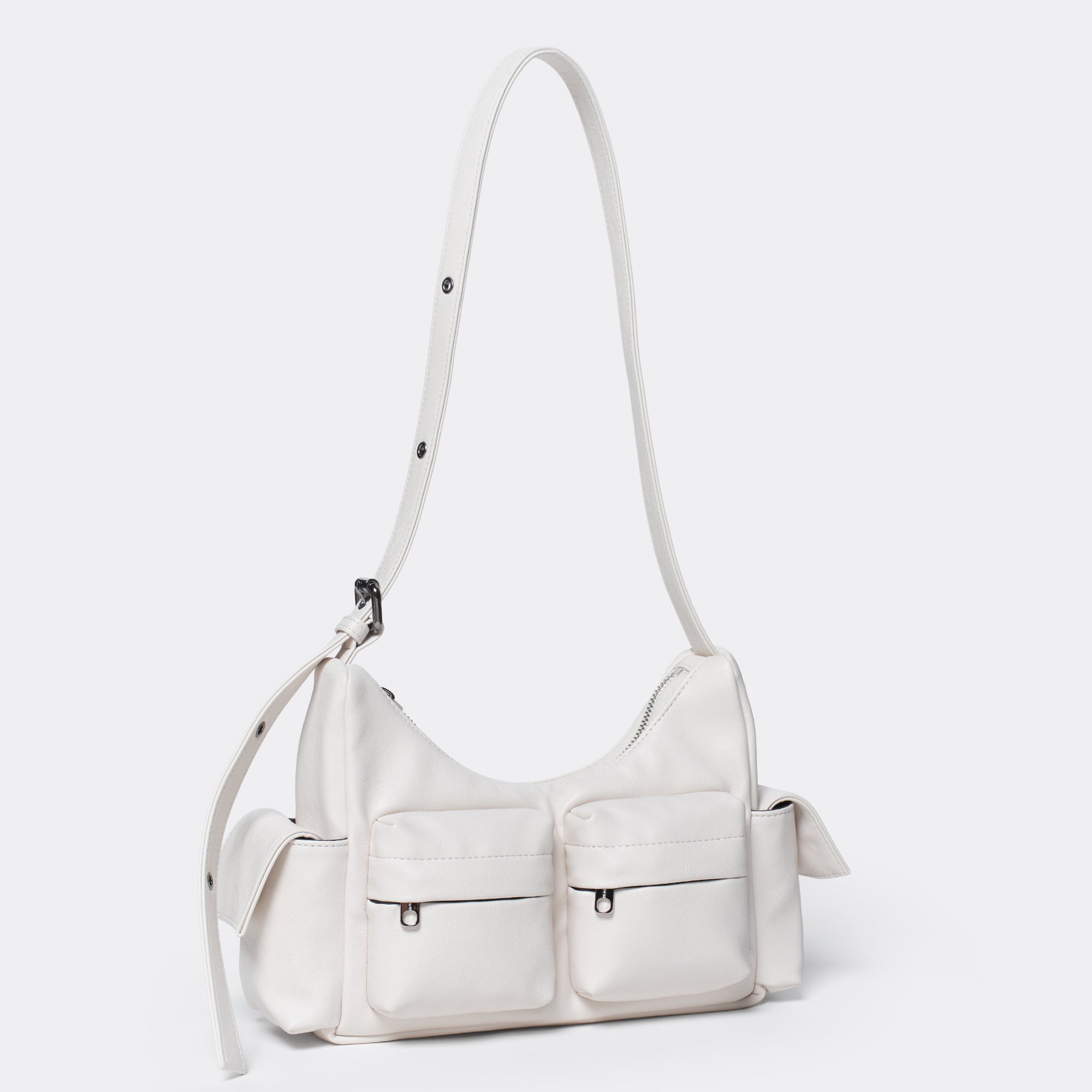 Pocket Mug Bag M Nappa Ivory