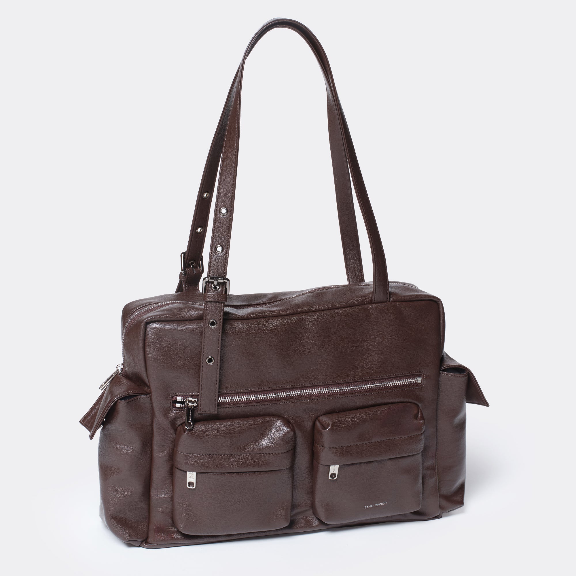 PREORDER Pocket Utility Bag L Nappa Chocolate