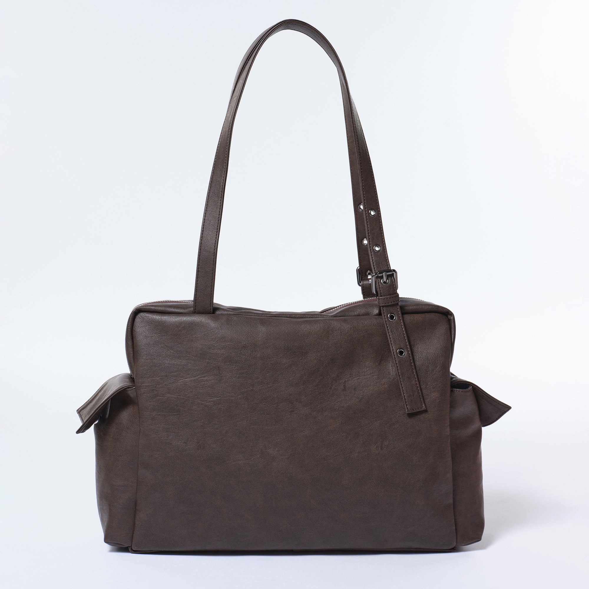 PREORDER Pocket Utility Bag L Brushed Chocolate
