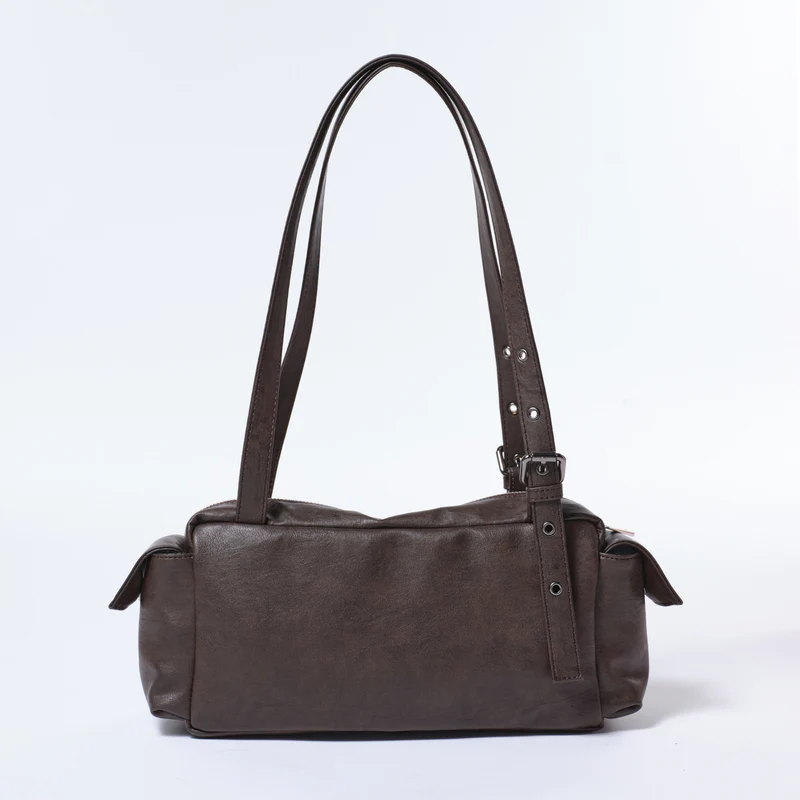 Pocket Utility Bag M Brushed Chocolate