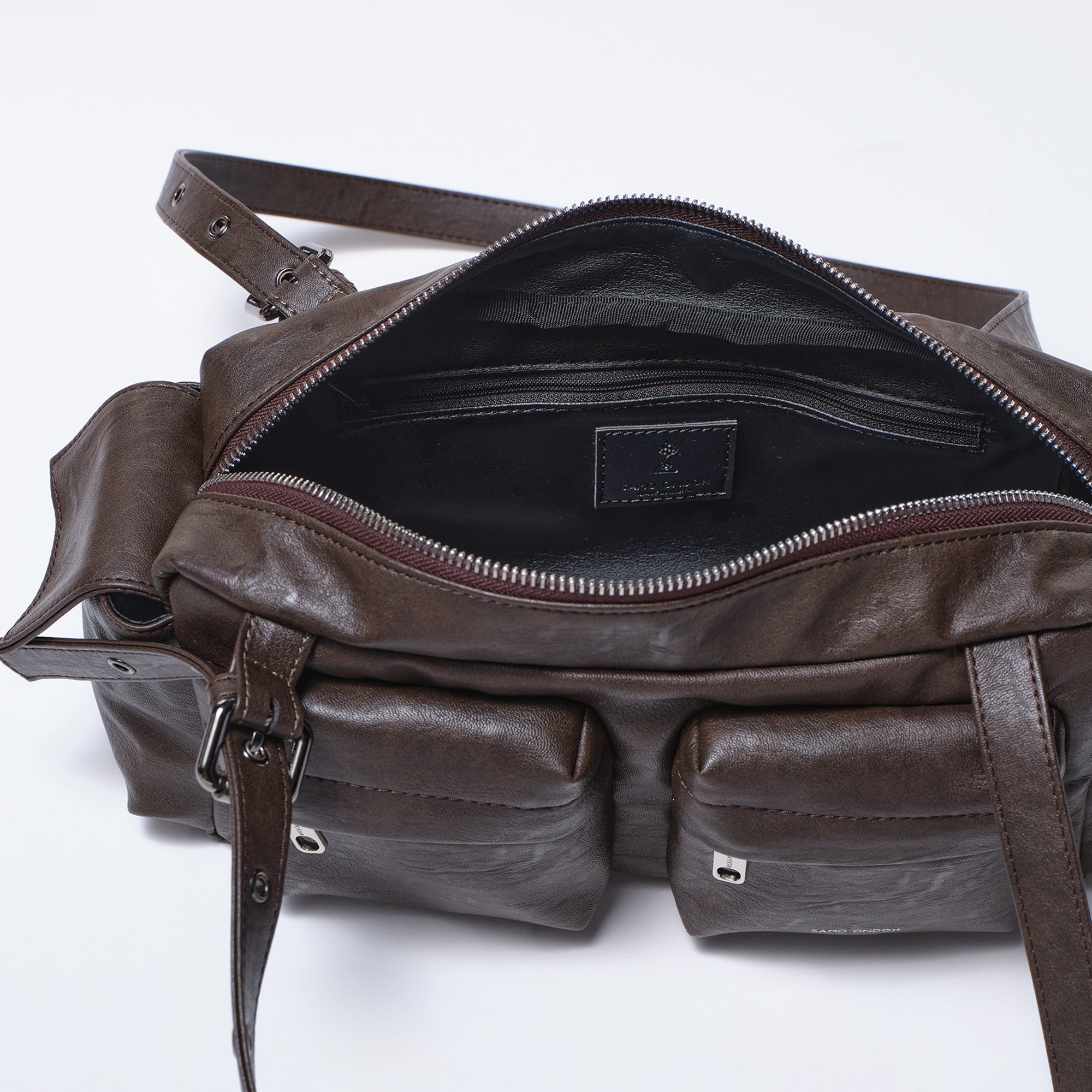 Pocket Utility Bag M Brushed Chocolate