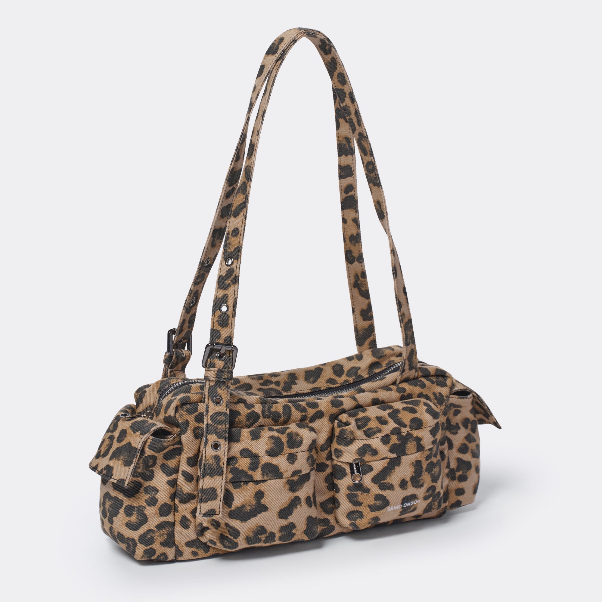 PREORDER Pocket Utility Bag M Denim Leopard