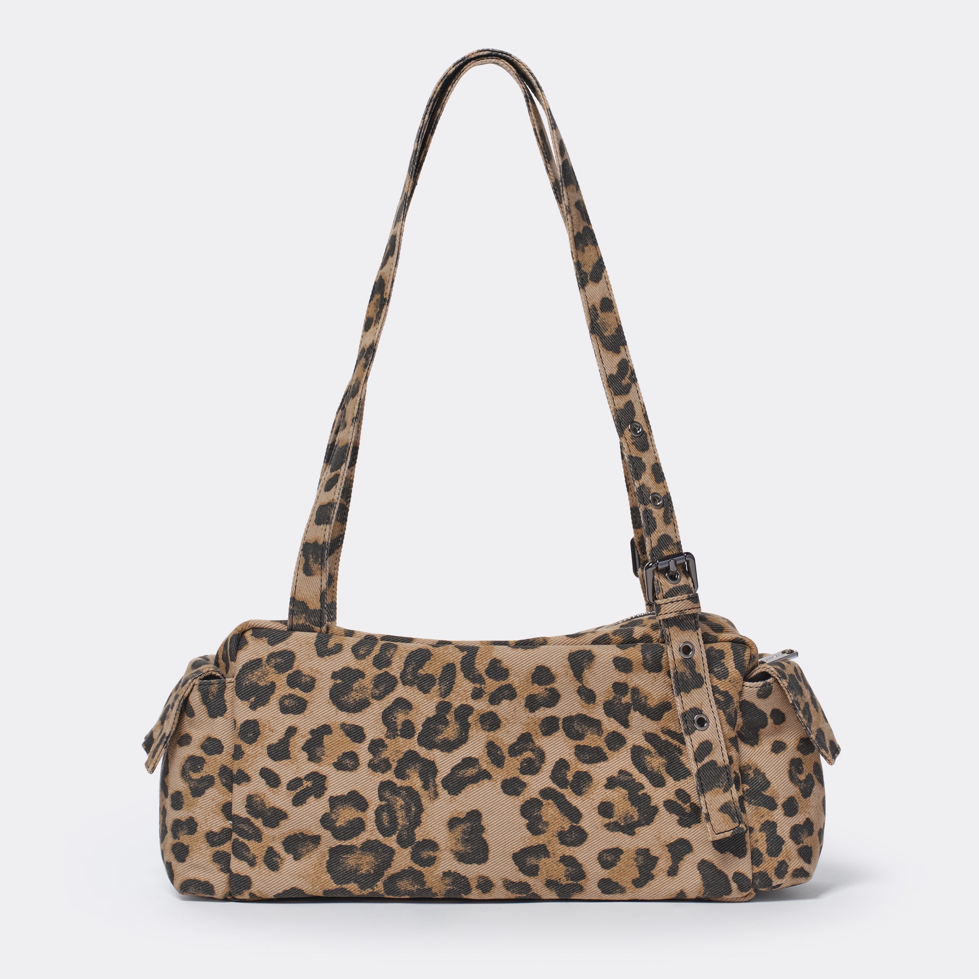PREORDER Pocket Utility Bag M Denim Leopard