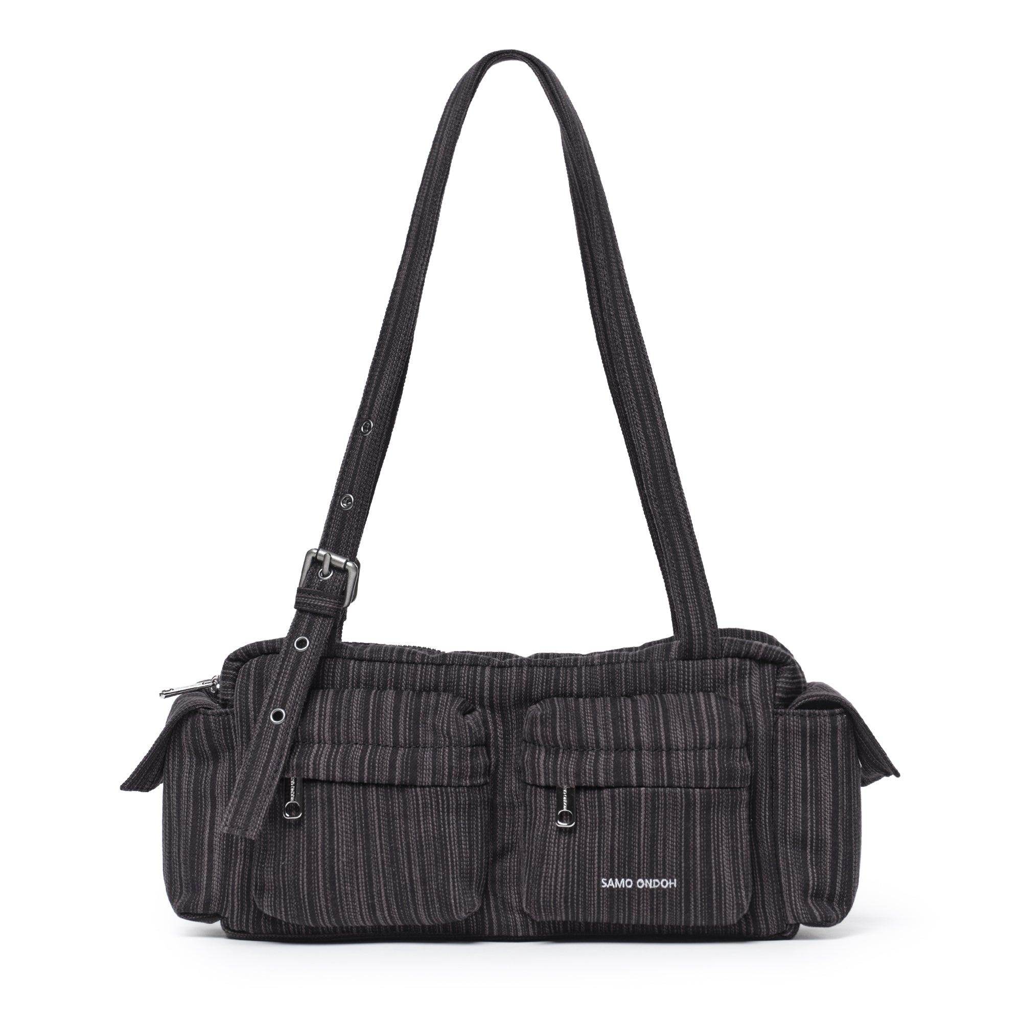 Pocket Utility Bag M Stripe Black