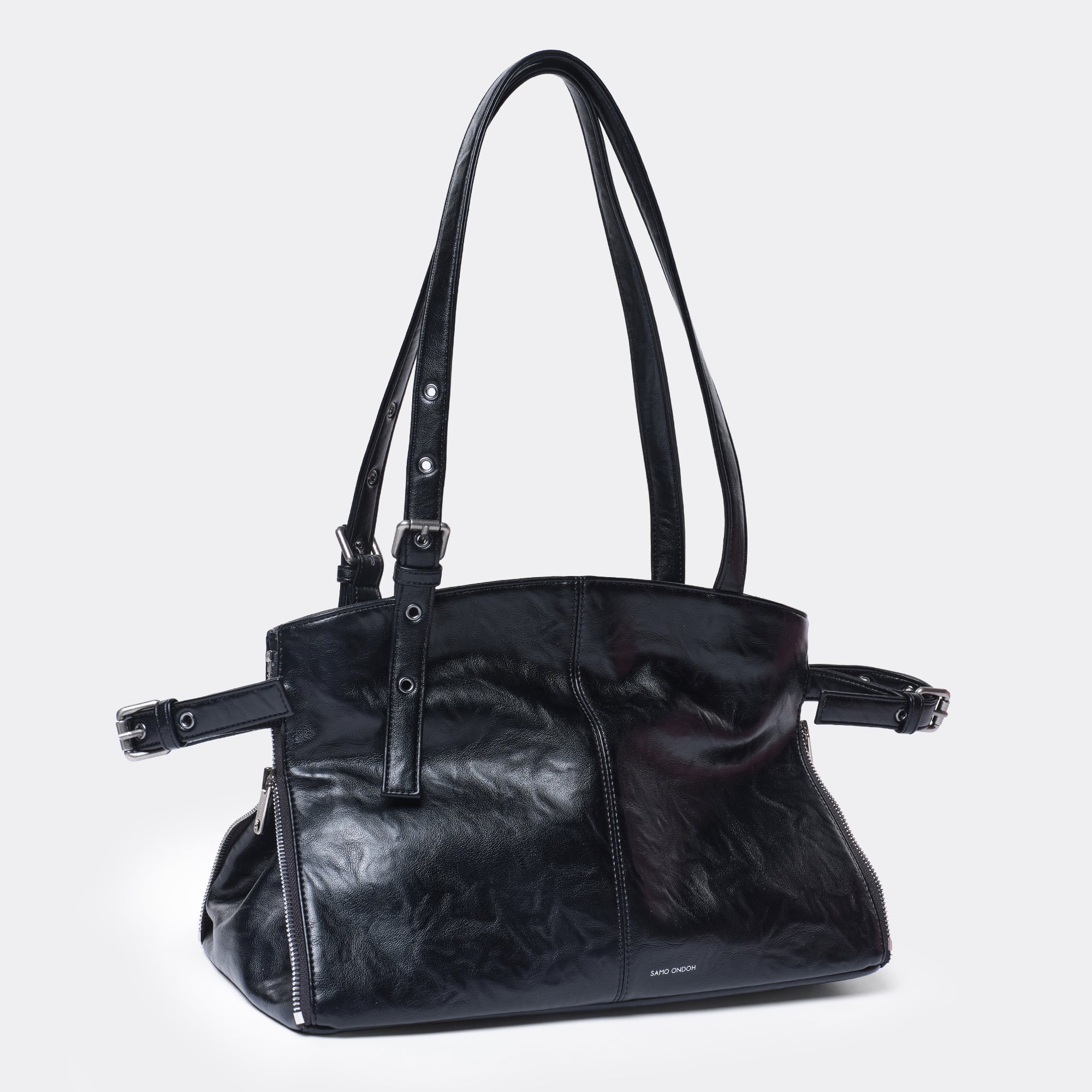 PREORDER Zipper Shopper Bag M Baked Black