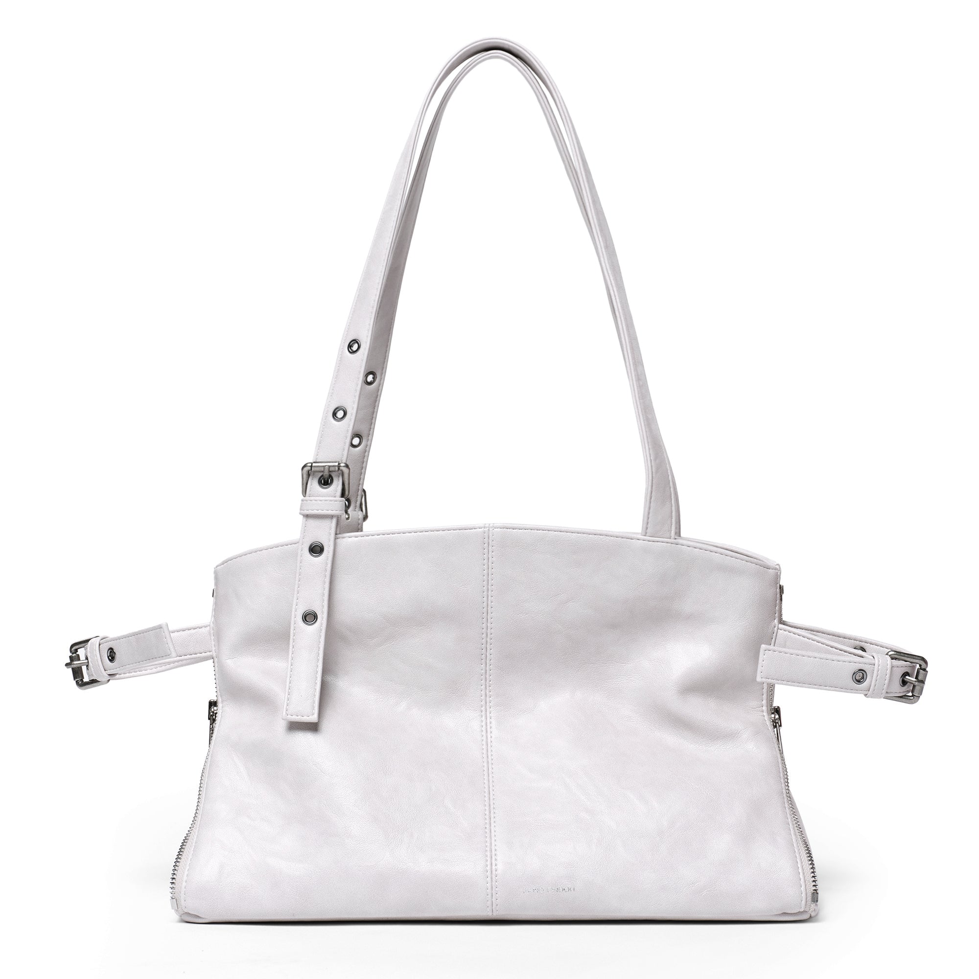 Zipper Shopper Bag M Baked Powder