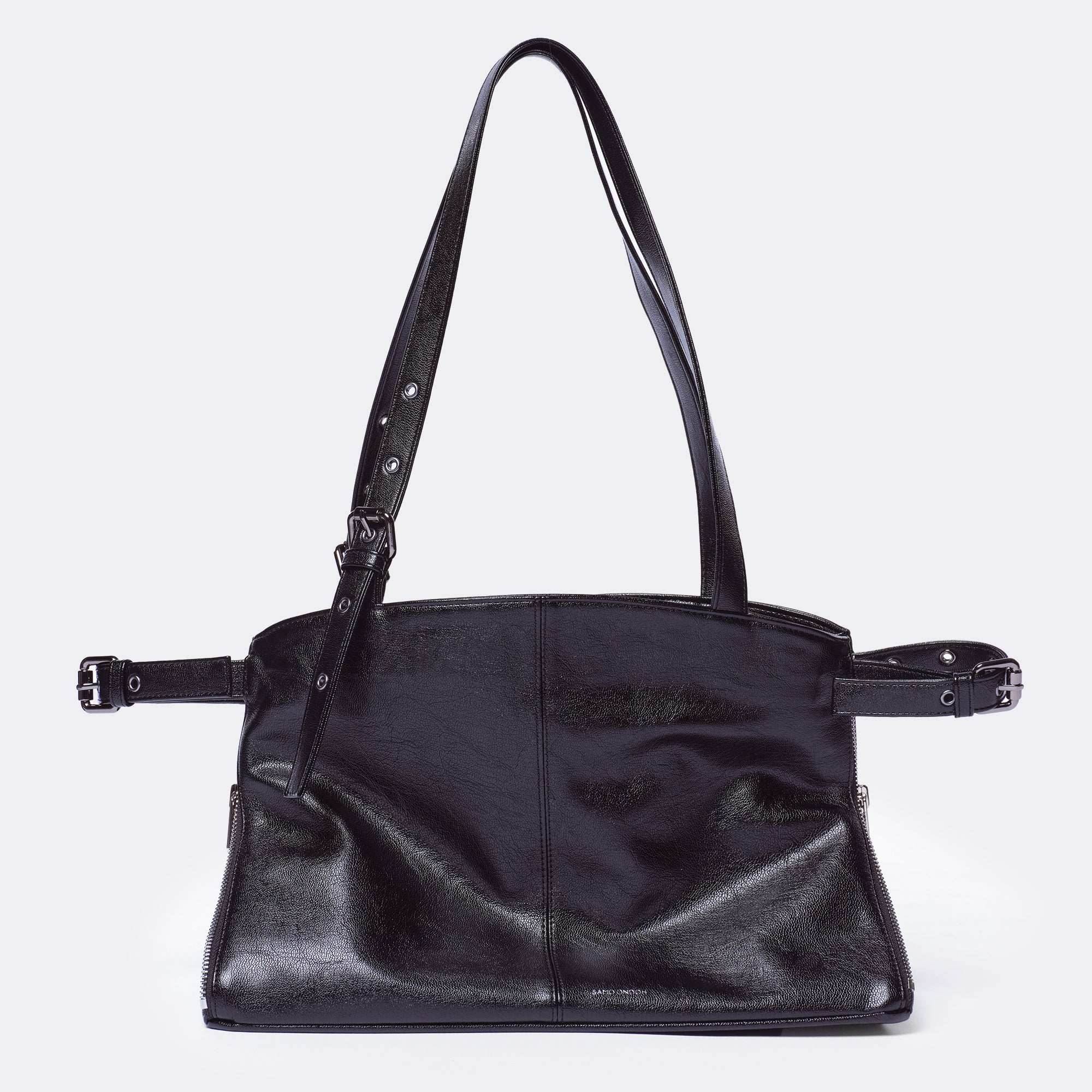 PREORDER Zipper Shopper Bag M Goat Black