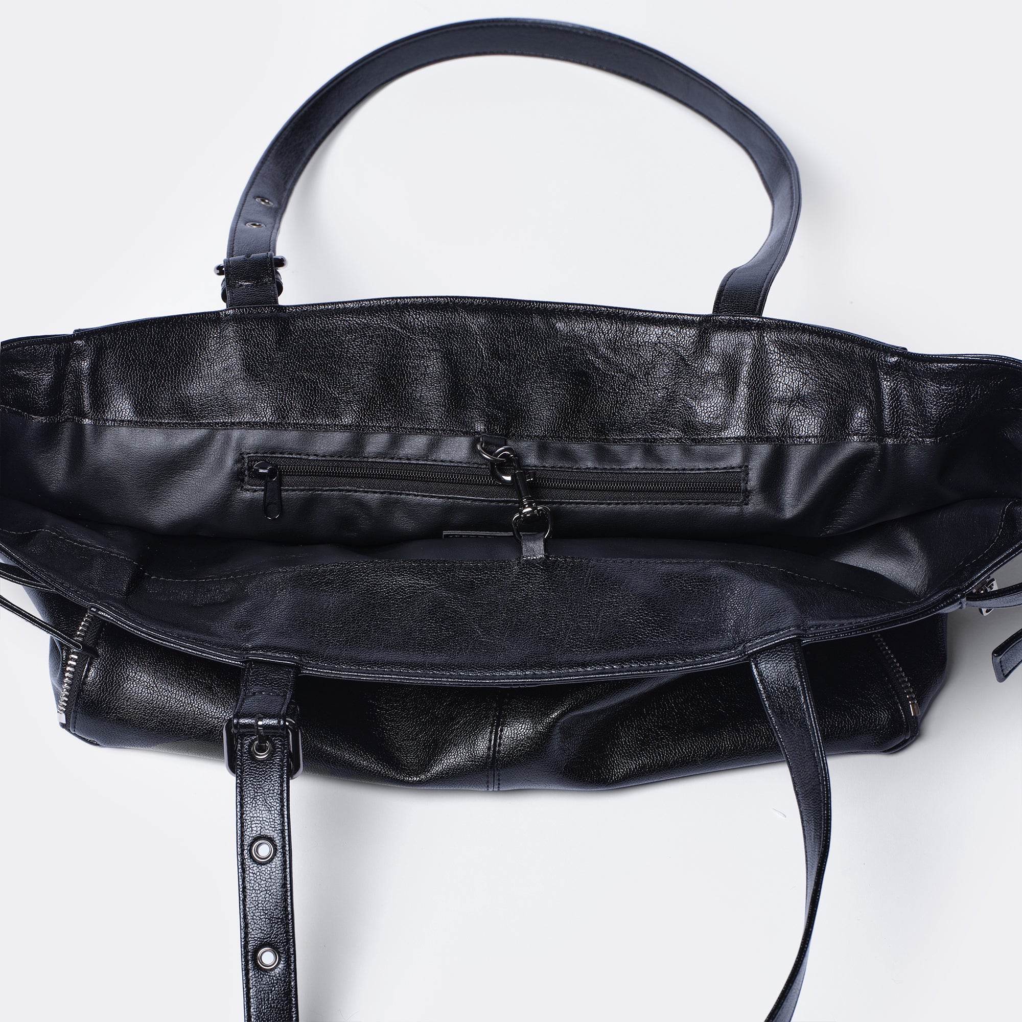 PREORDER Zipper Shopper Bag M Goat Black