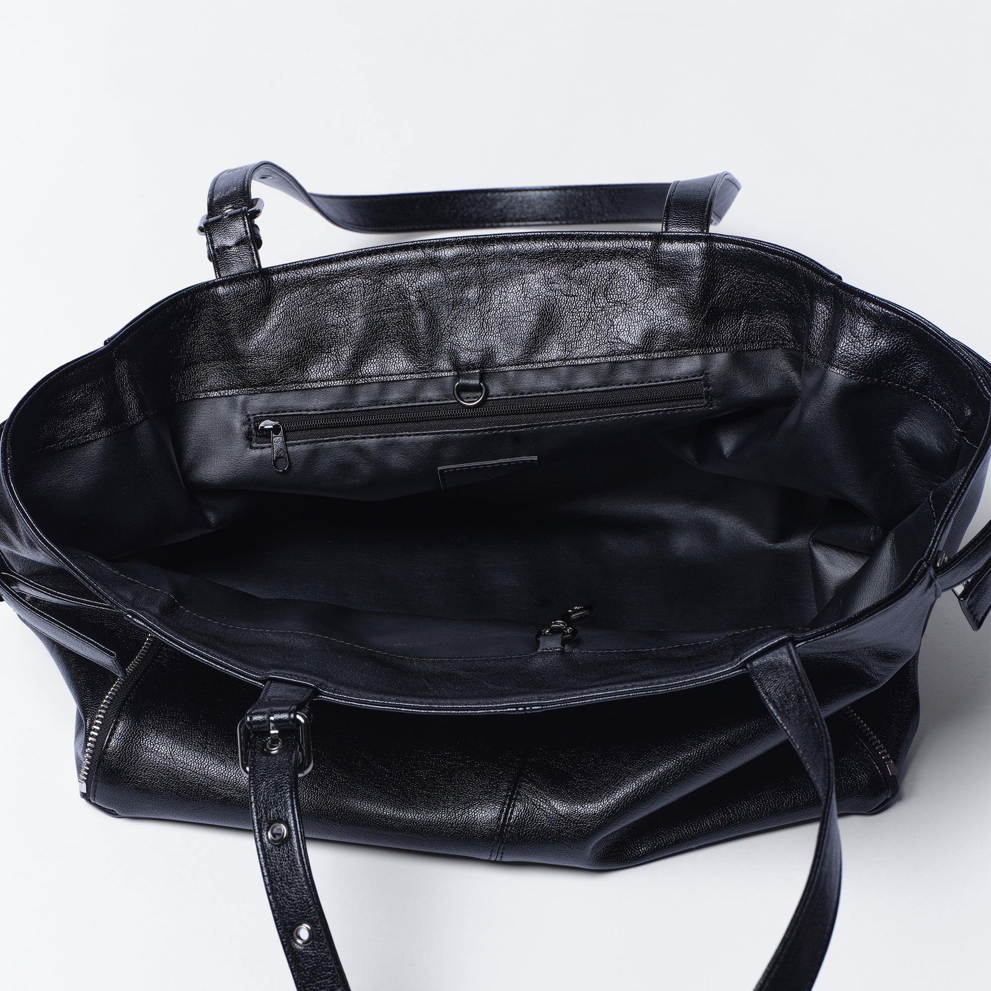PREORDER Zipper Shopper Bag M Goat Black