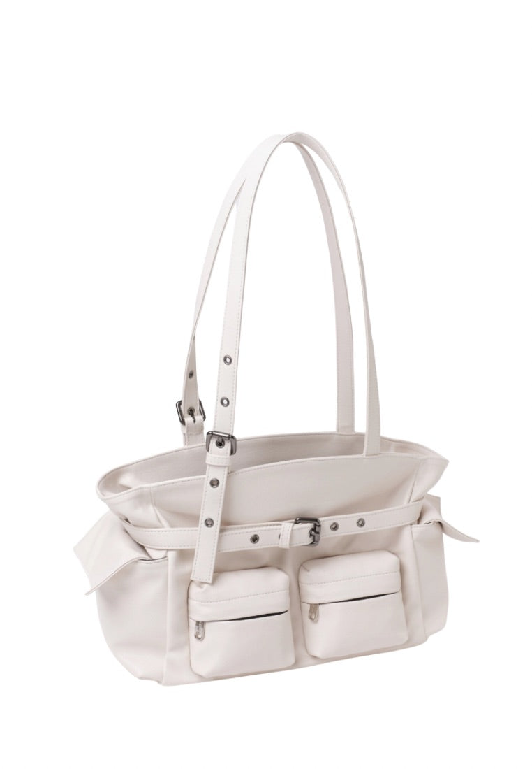 Pocket Corset Bag M Nappa Ivory