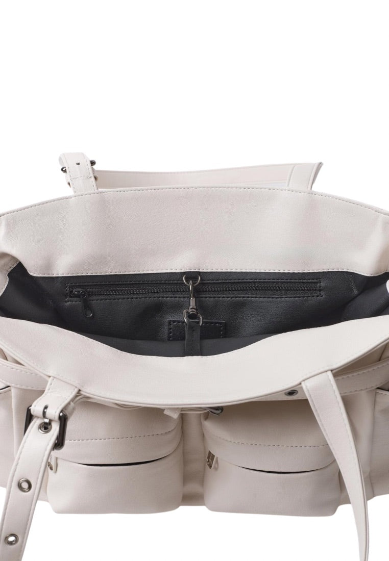 Pocket Corset Bag M Nappa Ivory