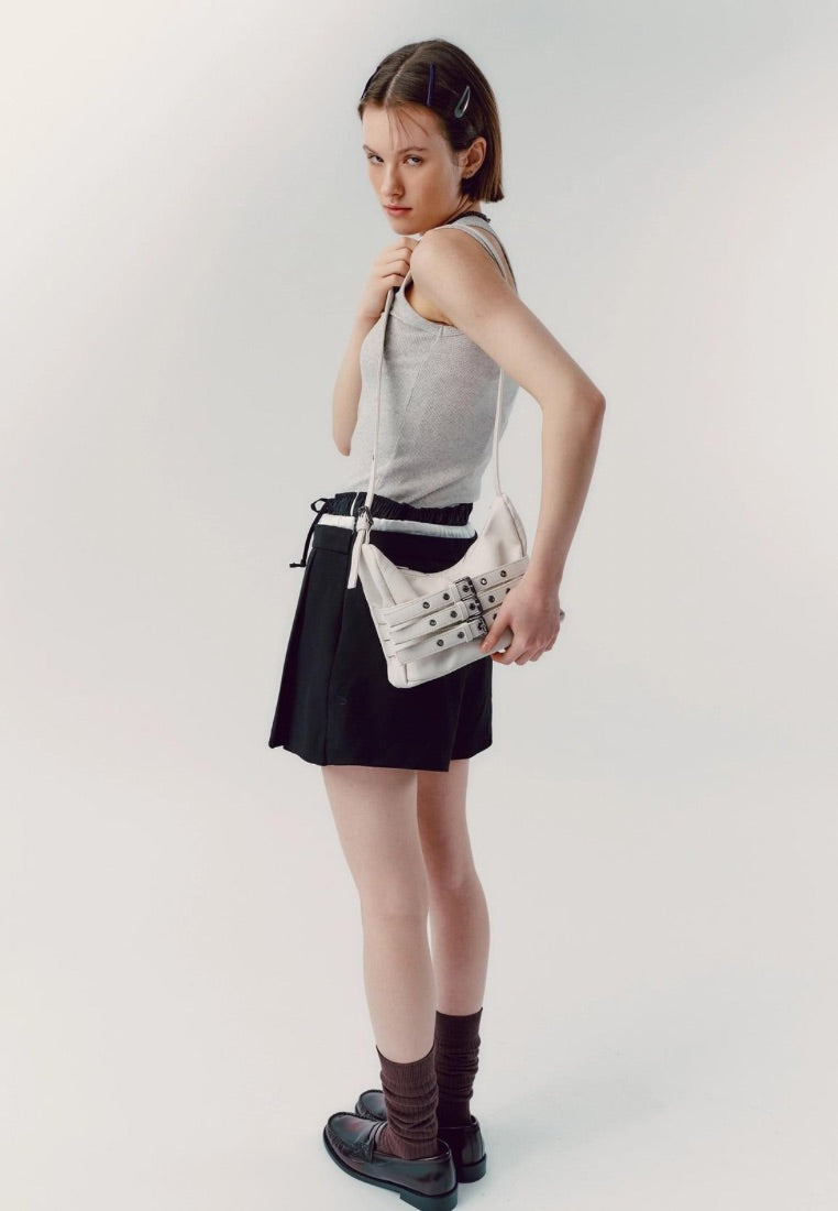 Trio Belt Mug Bag M Nappa Ivory