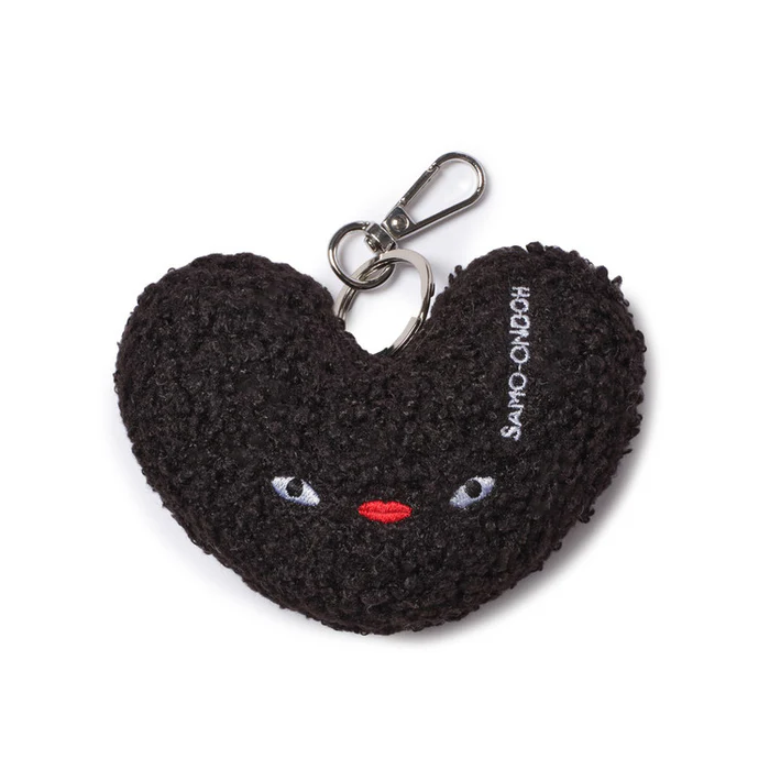 Loveyom Keychain  Eco Shearling Black