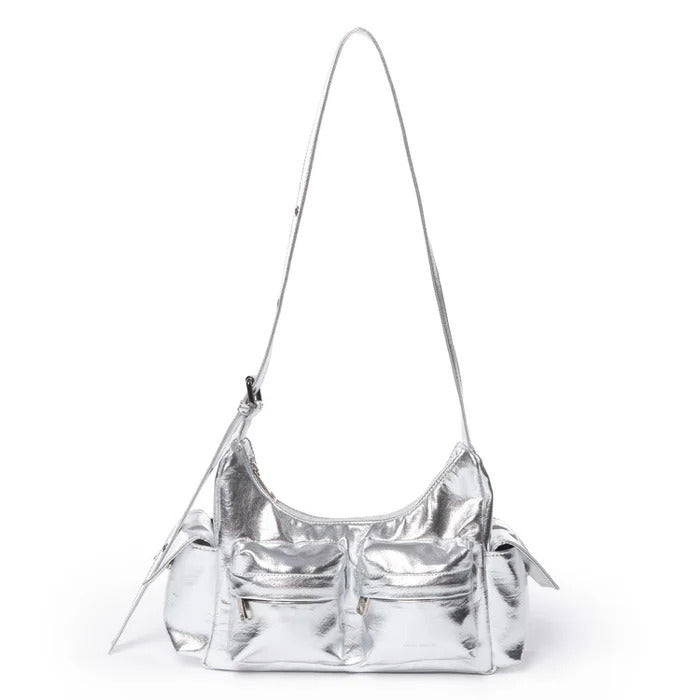 PREORDER Pocket Mug Bag M Nappa Silver