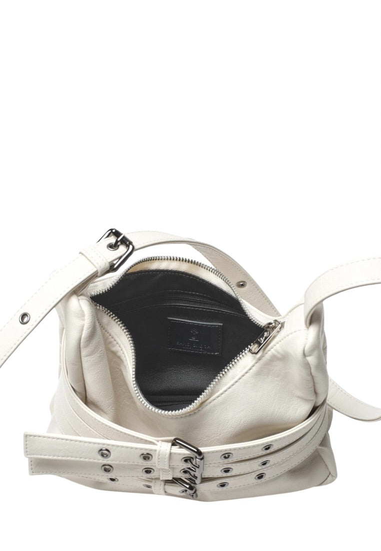 Trio Belt Mug Bag M Nappa Ivory
