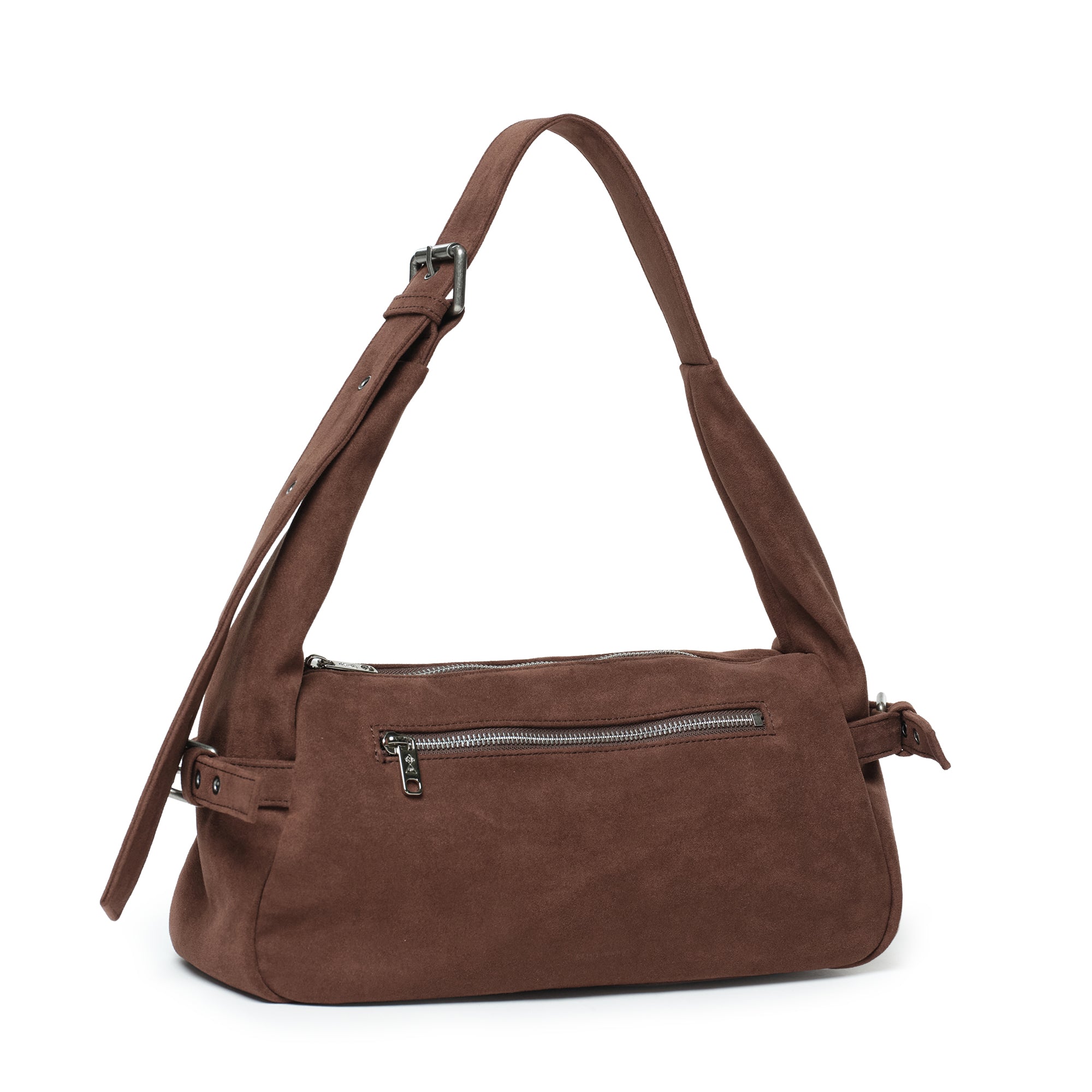 Atta Bag M Suede Brown