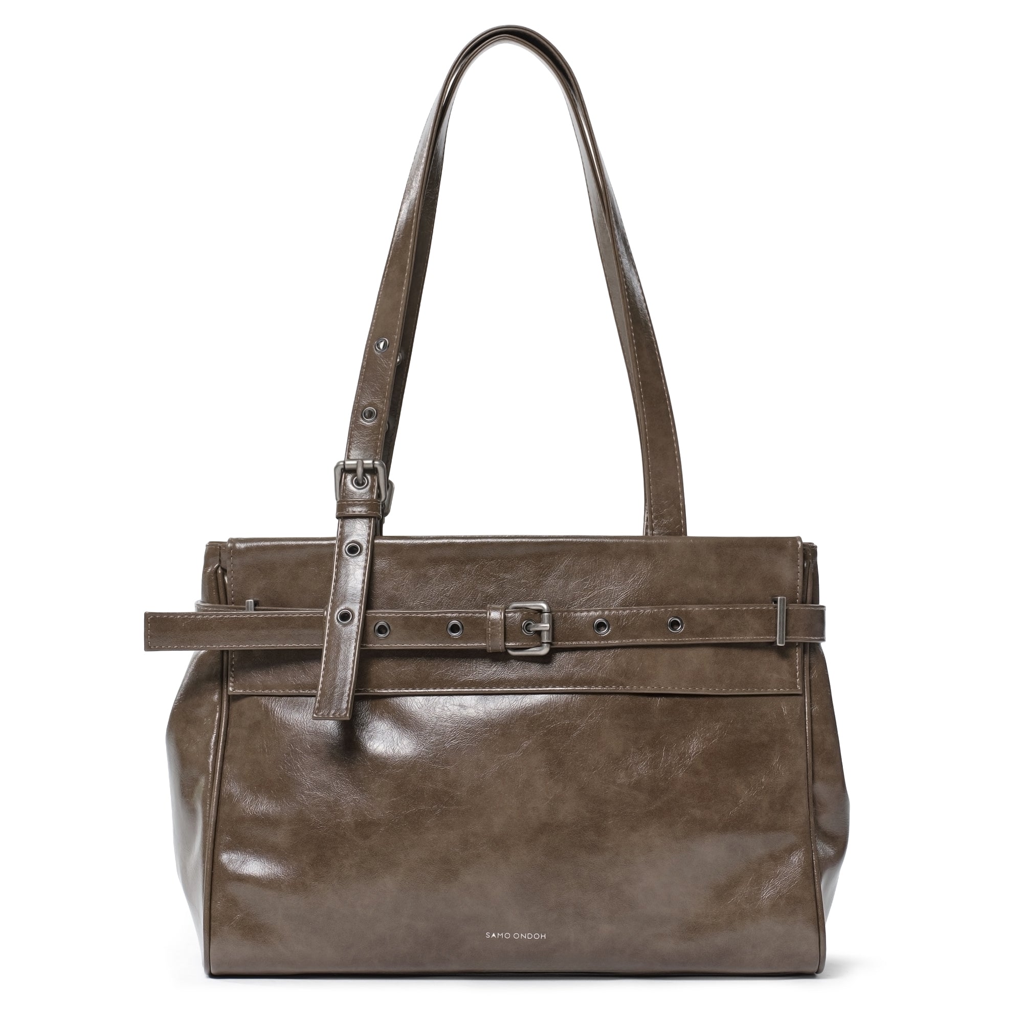 Belt Flap Bag M Coffeemilk