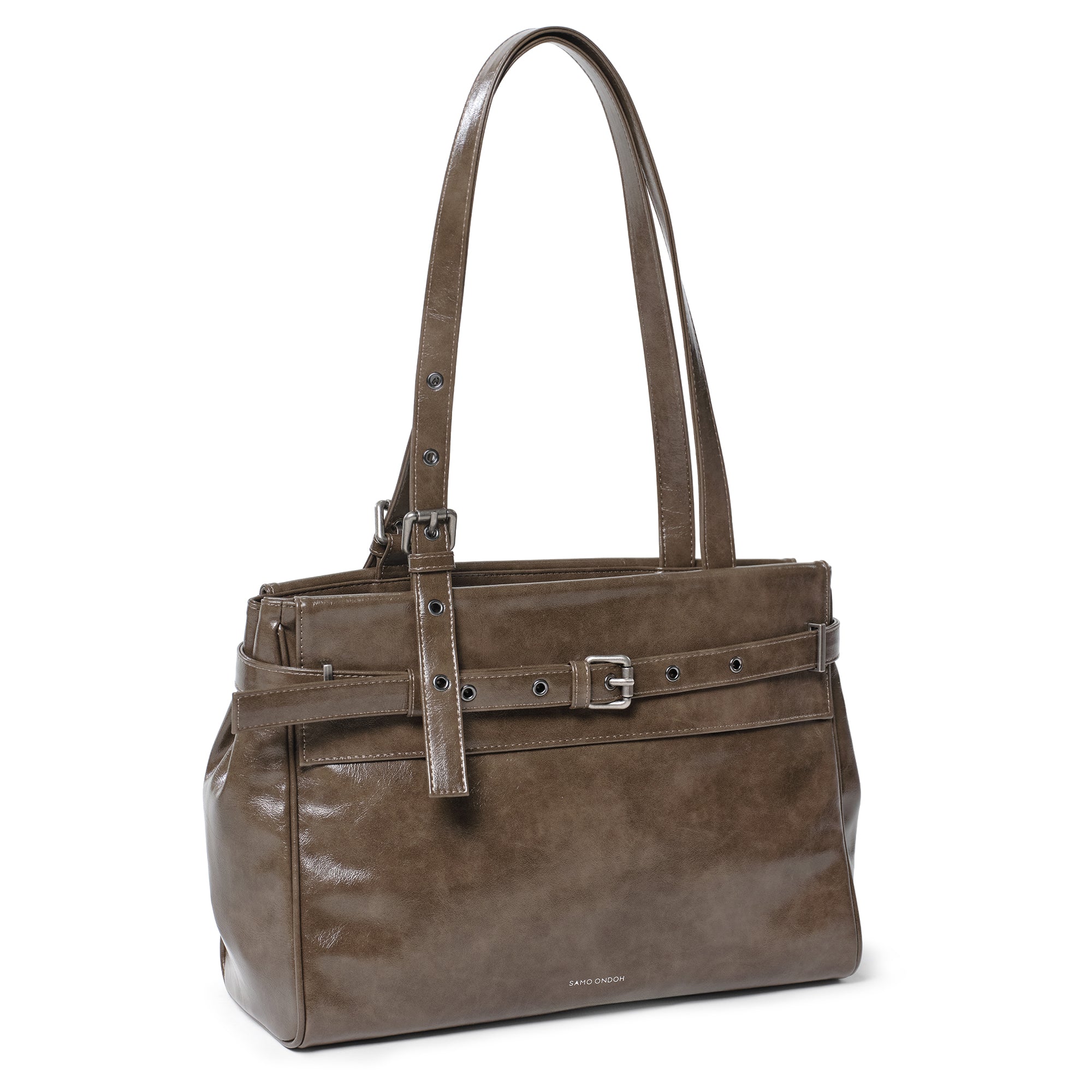 Belt Flap Bag M Coffeemilk