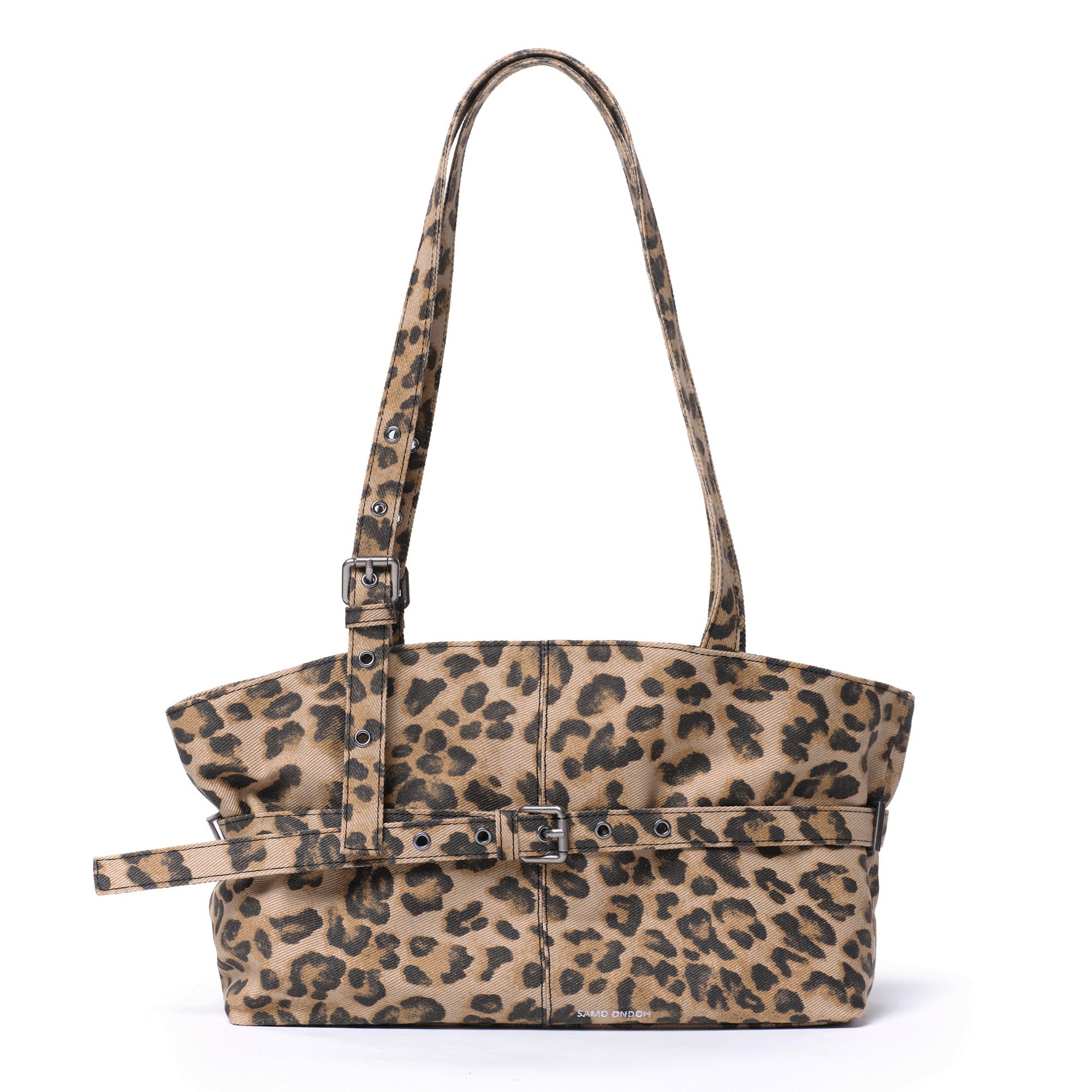 PREORDER Le Belt Bag M Denim Leopard