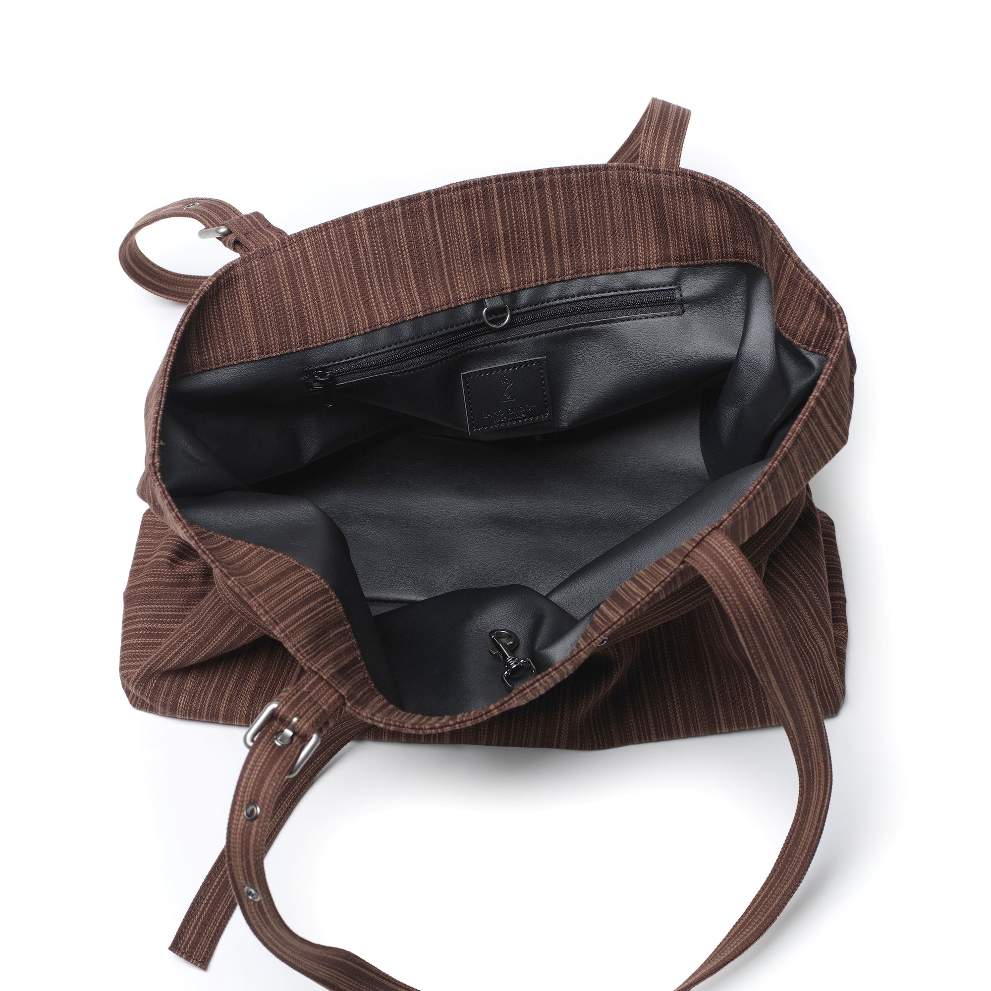 Le Belt Bag L Stripe Brown