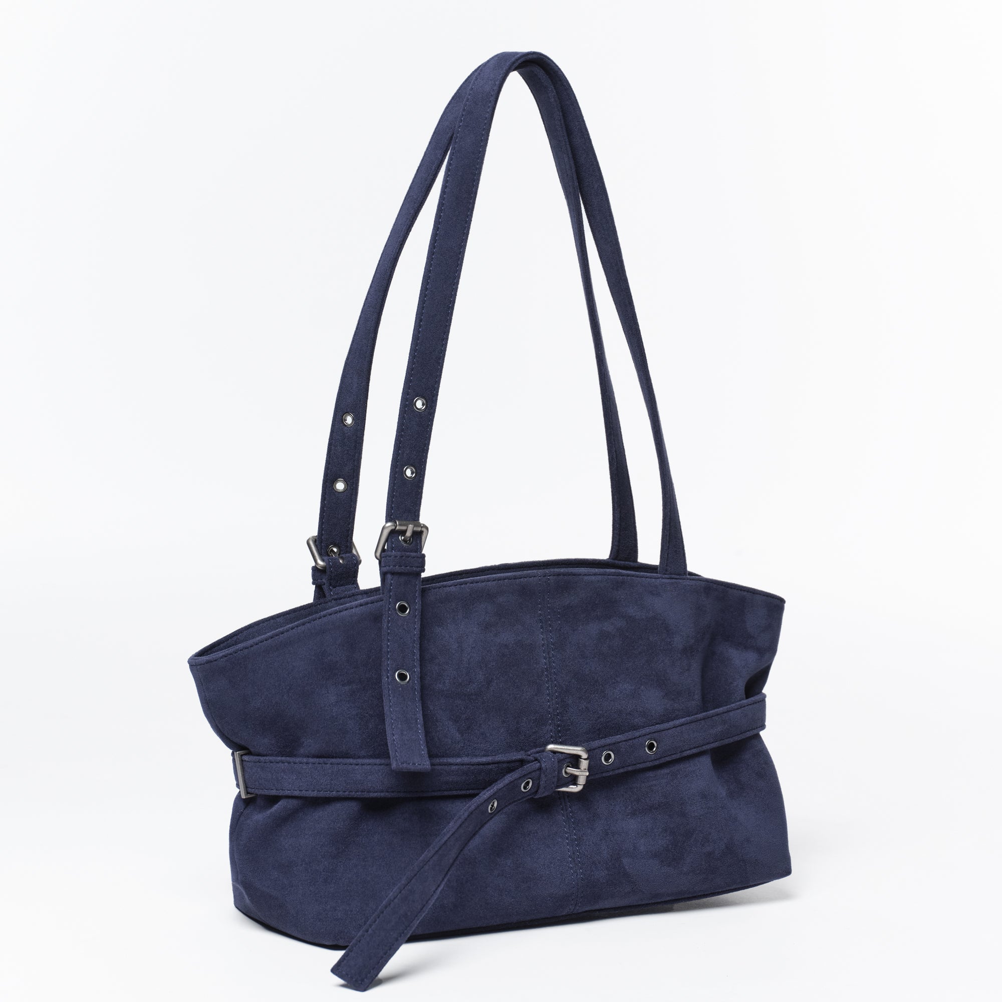 PREORDER Le Belt Bag M Suede Navy