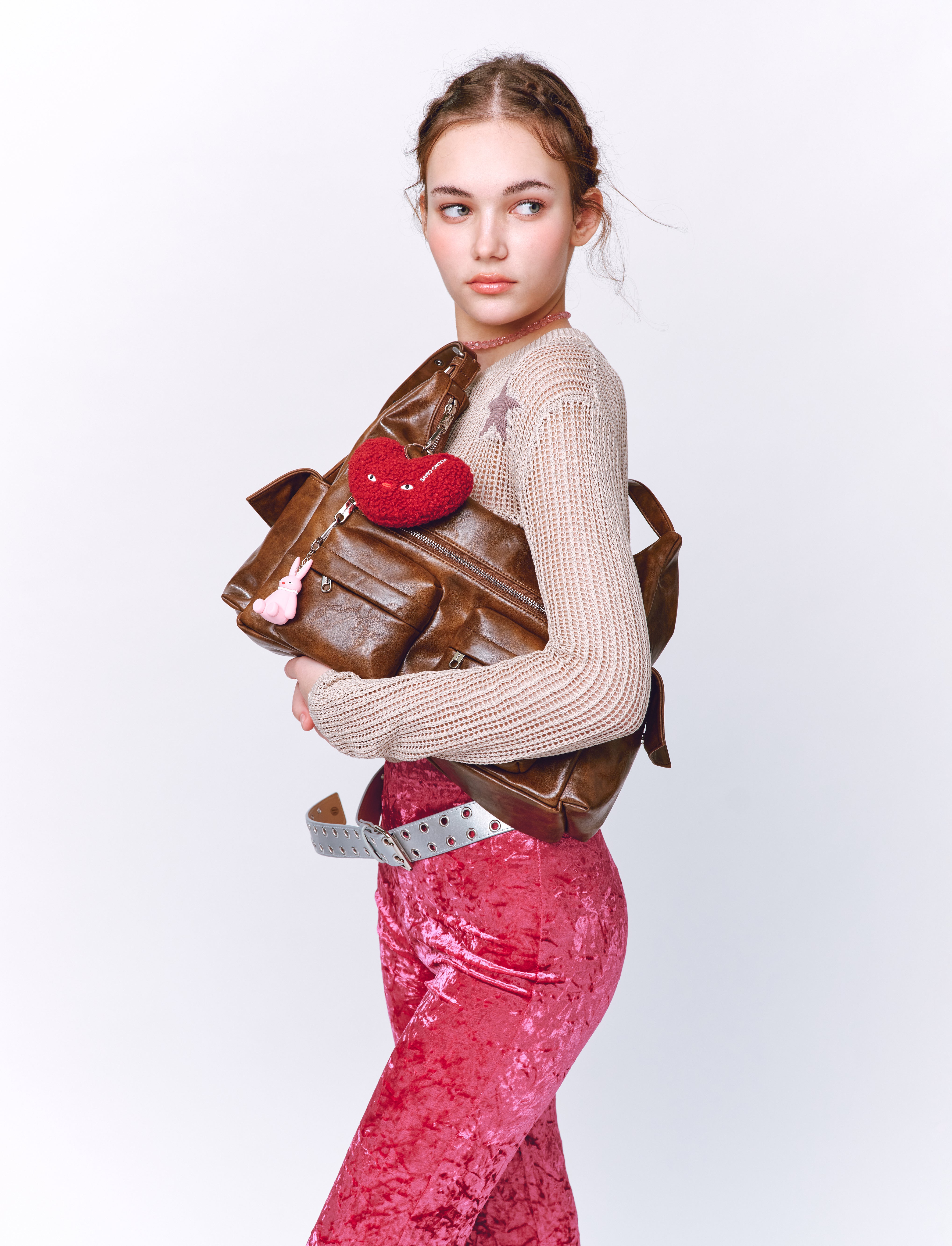 Pocket Mug Bag L Baked Tan