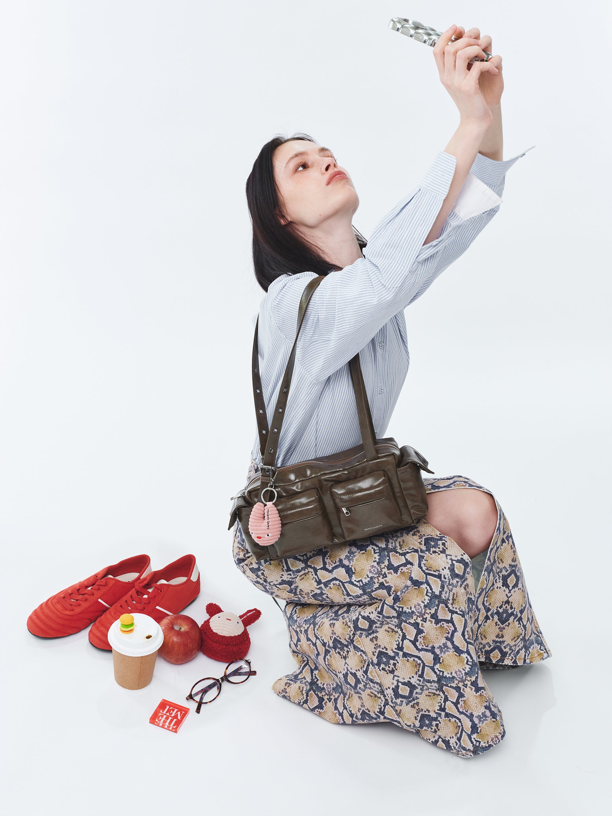 Pocket Utility Bag M Vampire Coffeemilk