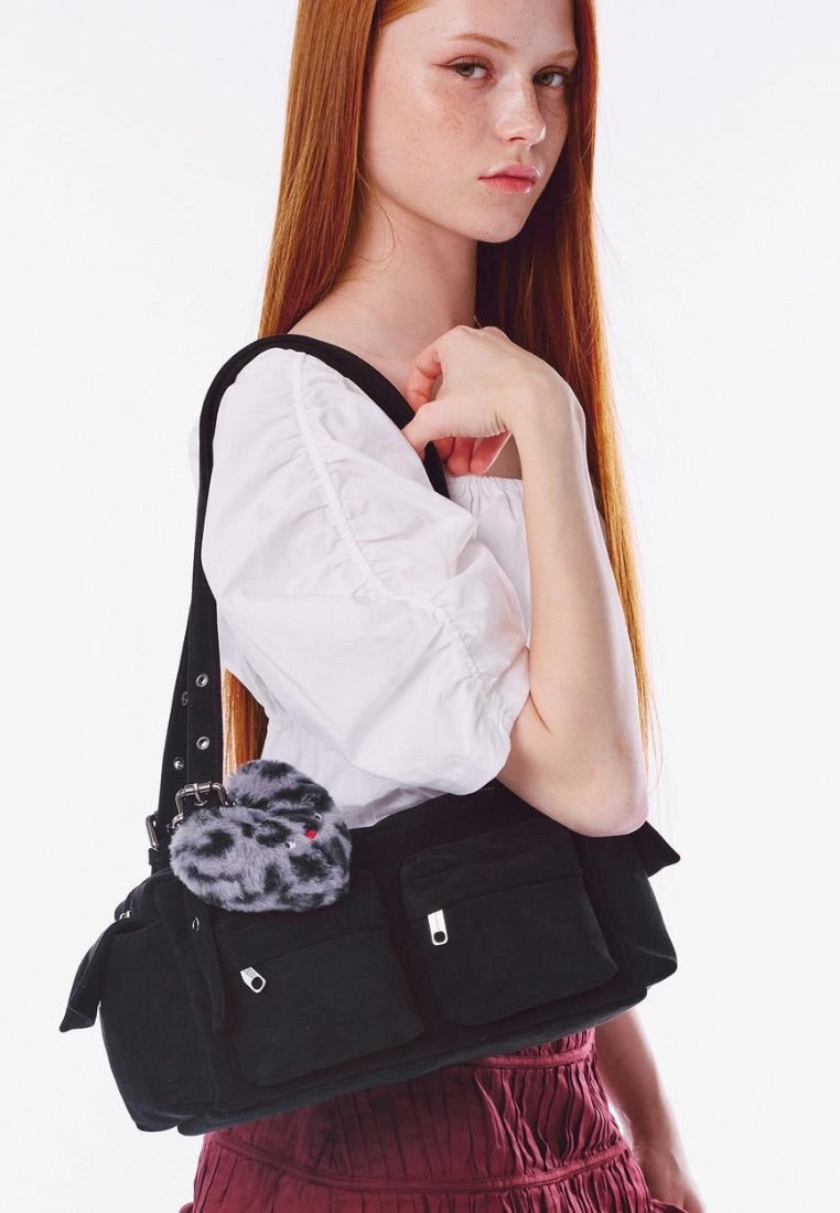 Pocket Utility Bag M Suede Black