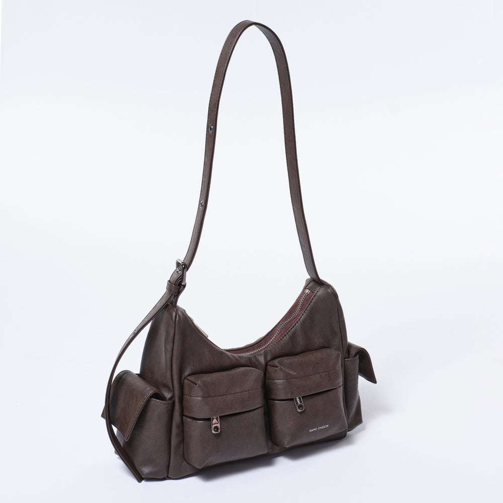 Pocket Mug Bag M Brushed Chocolate